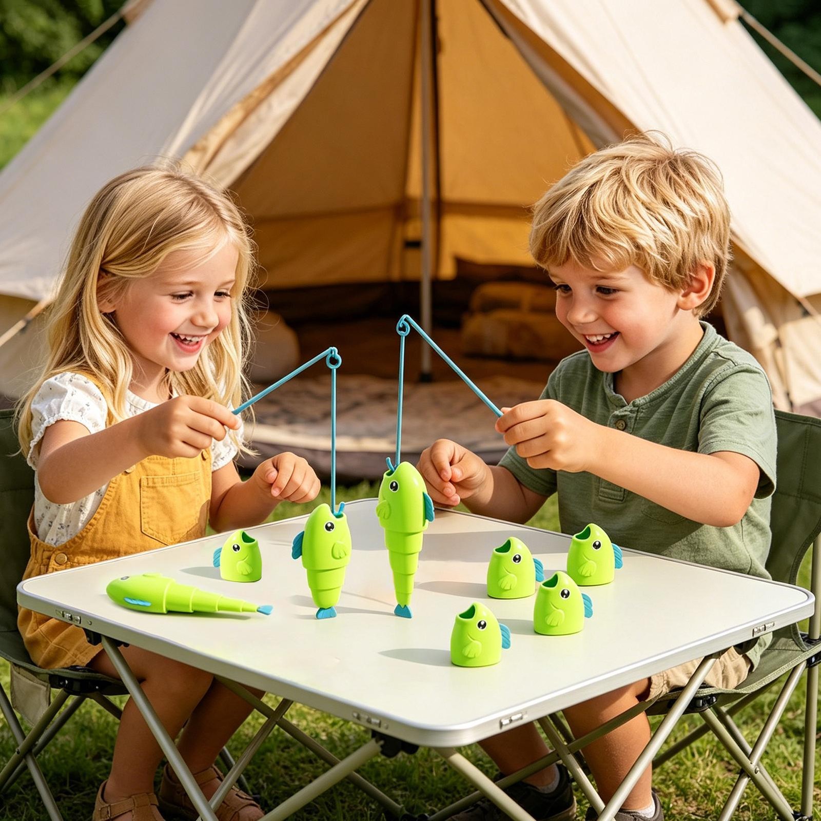 Telescopic Fishing Game For Kids Who Can Catch Longest Fish Game