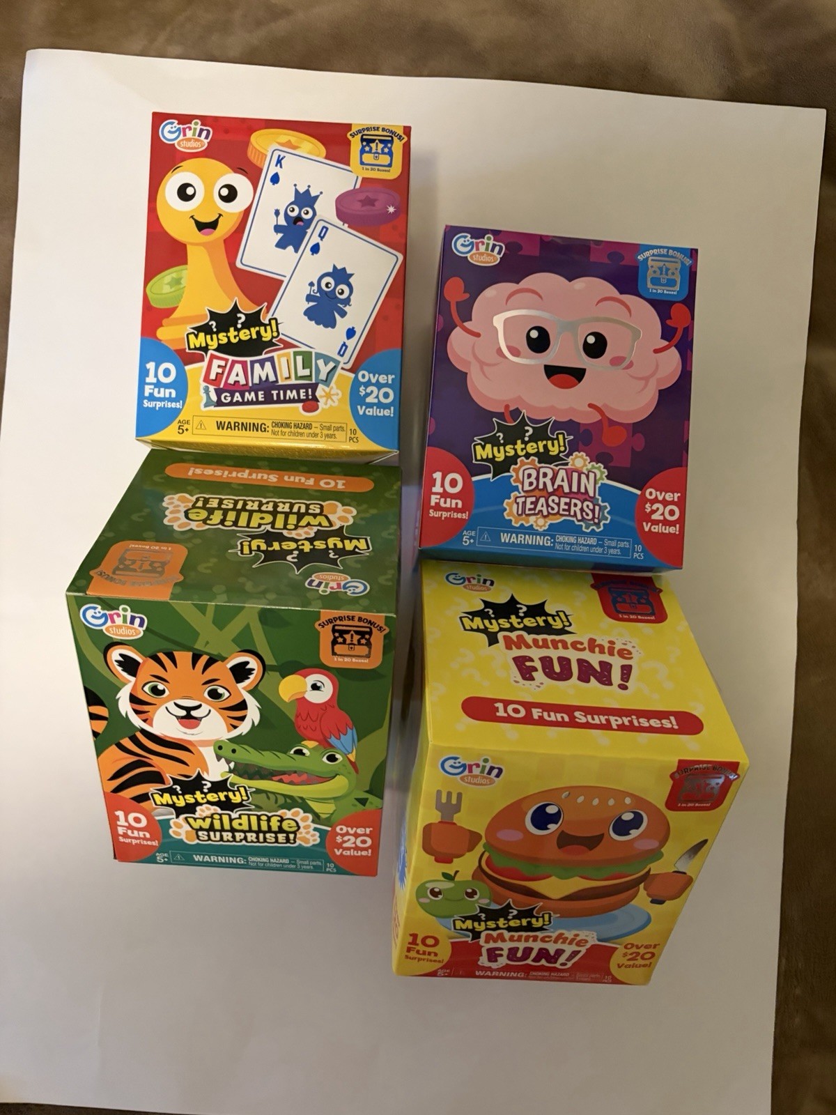 4 Boxes Of Different Theme Family Activities/ 10 Activities Per Box
