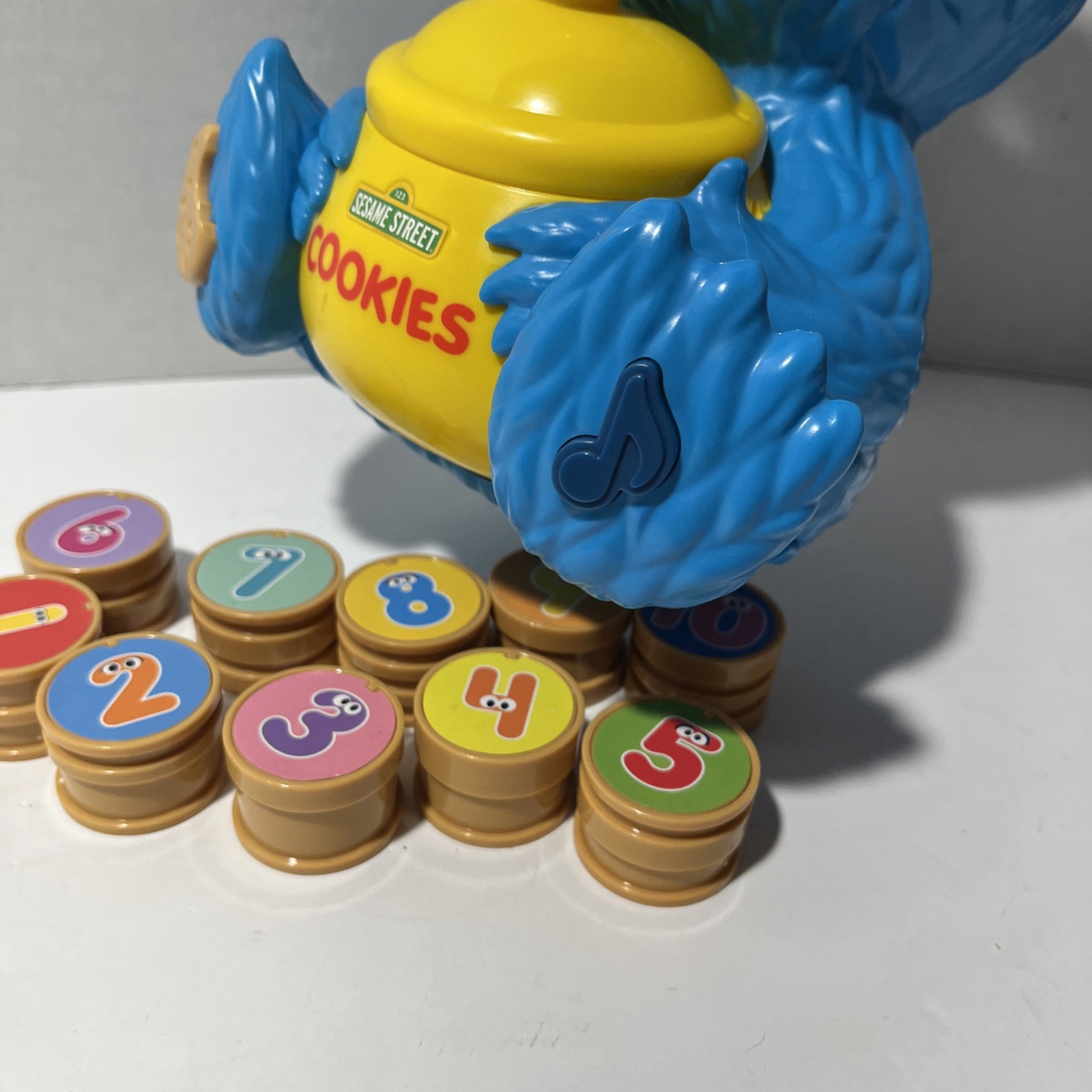 SESAME STREET Cookie Monster Counting Jar Tested Educational Math Learning Toy