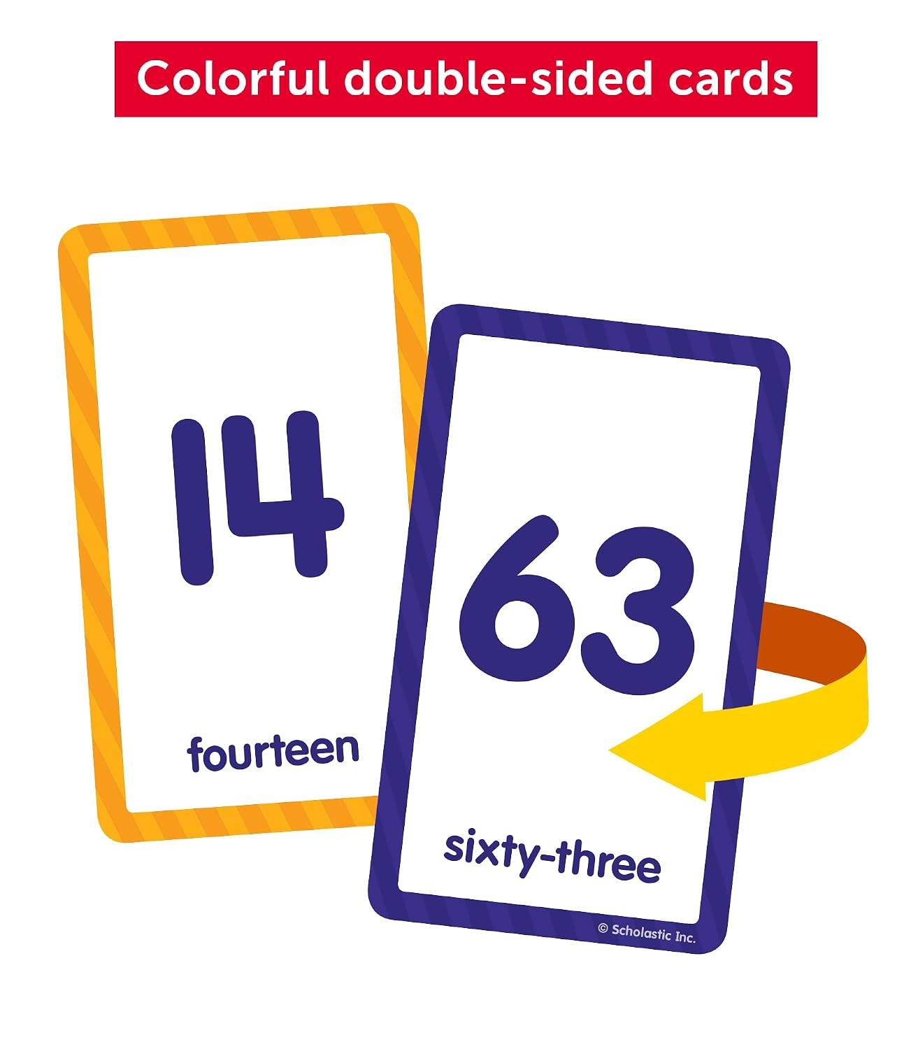 Flash Cards: Numbers 0 – 100, 56 cards , Ages 3-6 Preschool 3 Language English