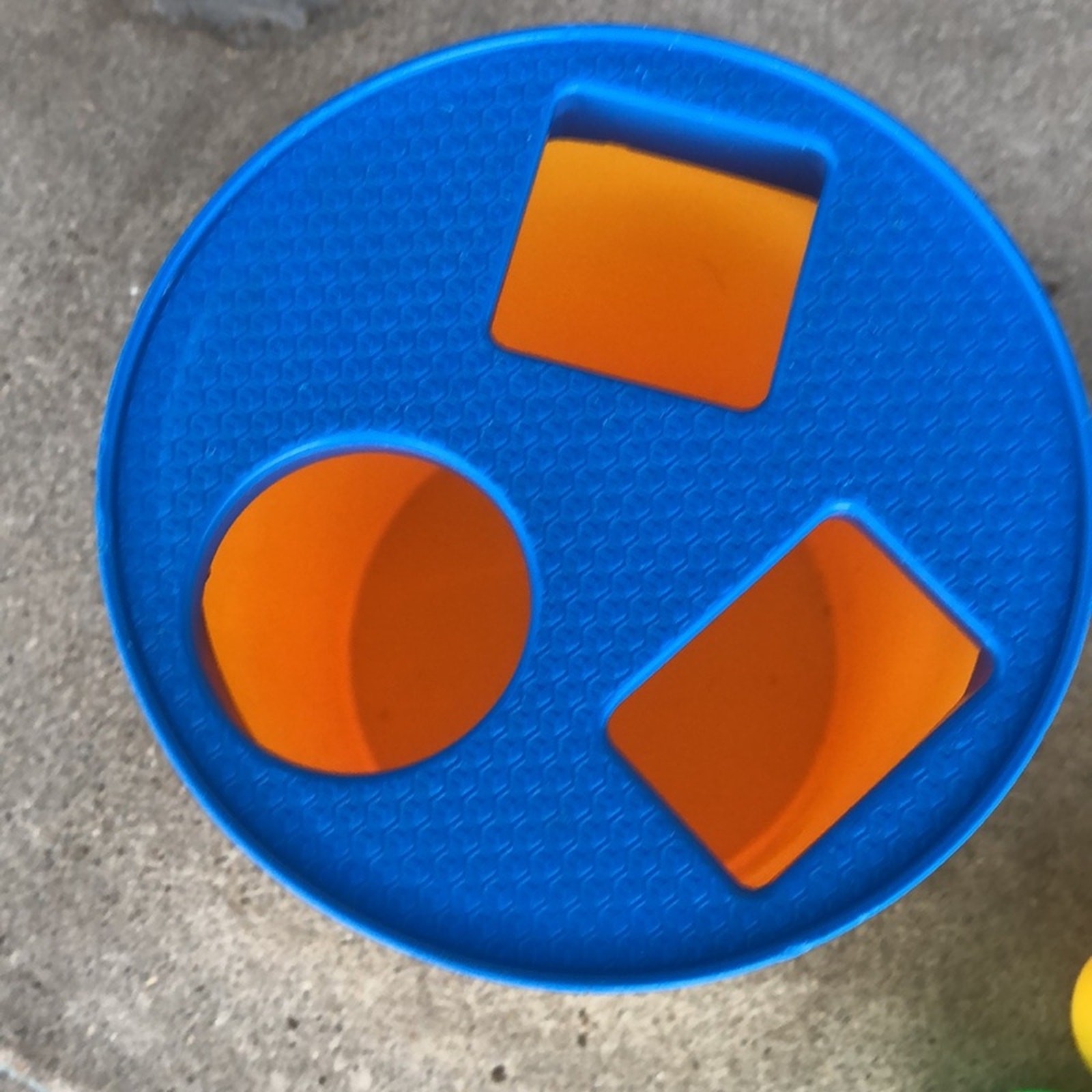 Fisher Price Vintage 1977 Baby’s First Blocks Shape Sorting Canister Blocks
