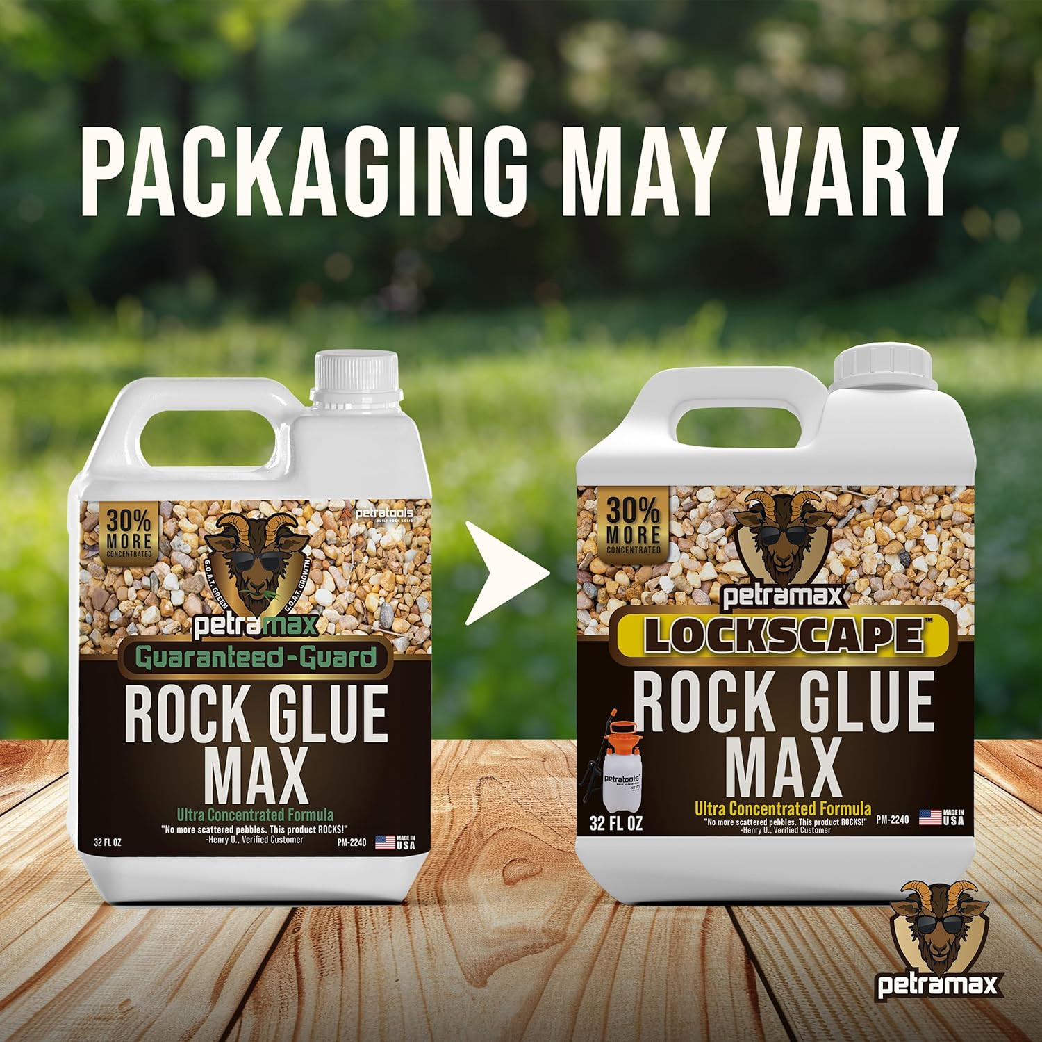 Petra Max Rock Glue for Landscaping, 32 Ounce – Ground Coverage & Pet Safe Mulch