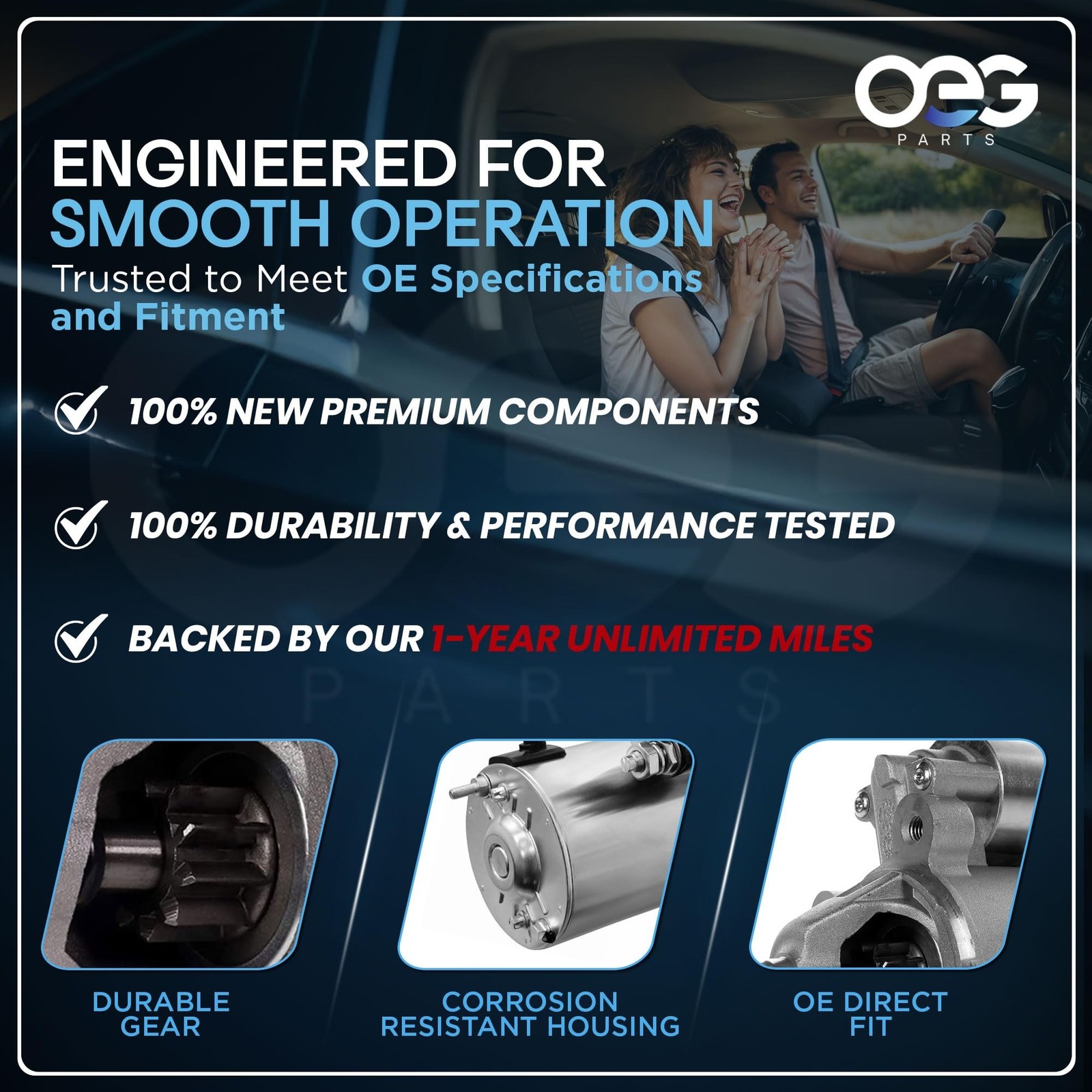 OEG Parts New Starter Compatible with Toyota Avalon 3.0L 1998-2004, Camry 2.2…