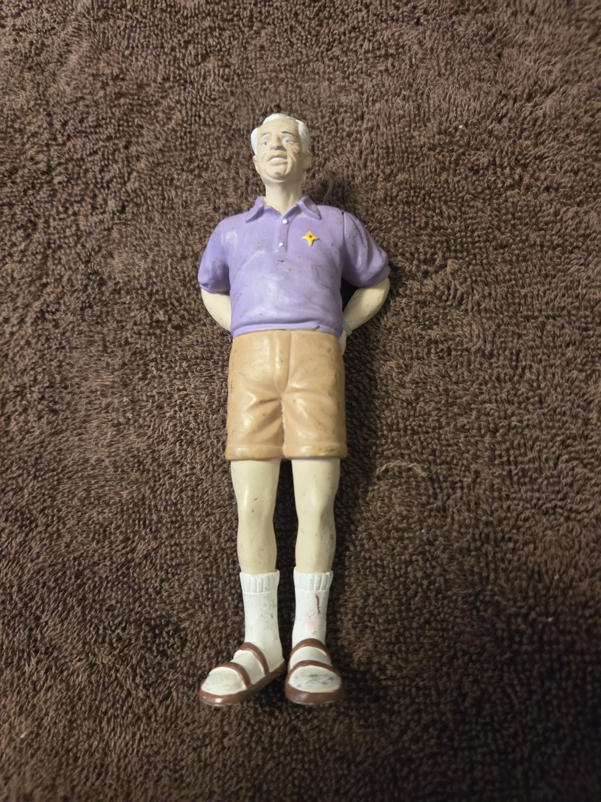 Lakeshore Learning Community PVC People Figure Grandpa Purple Shirt