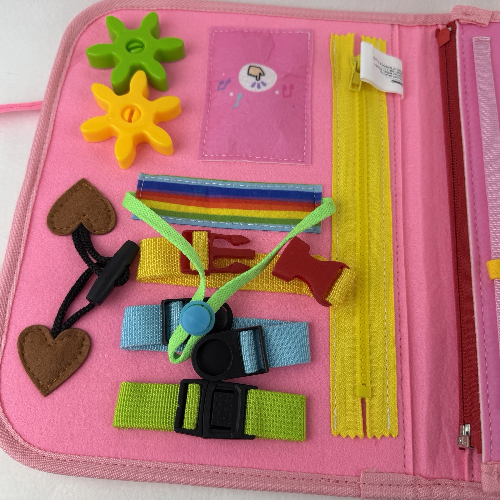 Urmywo Busy Board Book Montessori Toy Toddlers Educational Pink Unicorn New