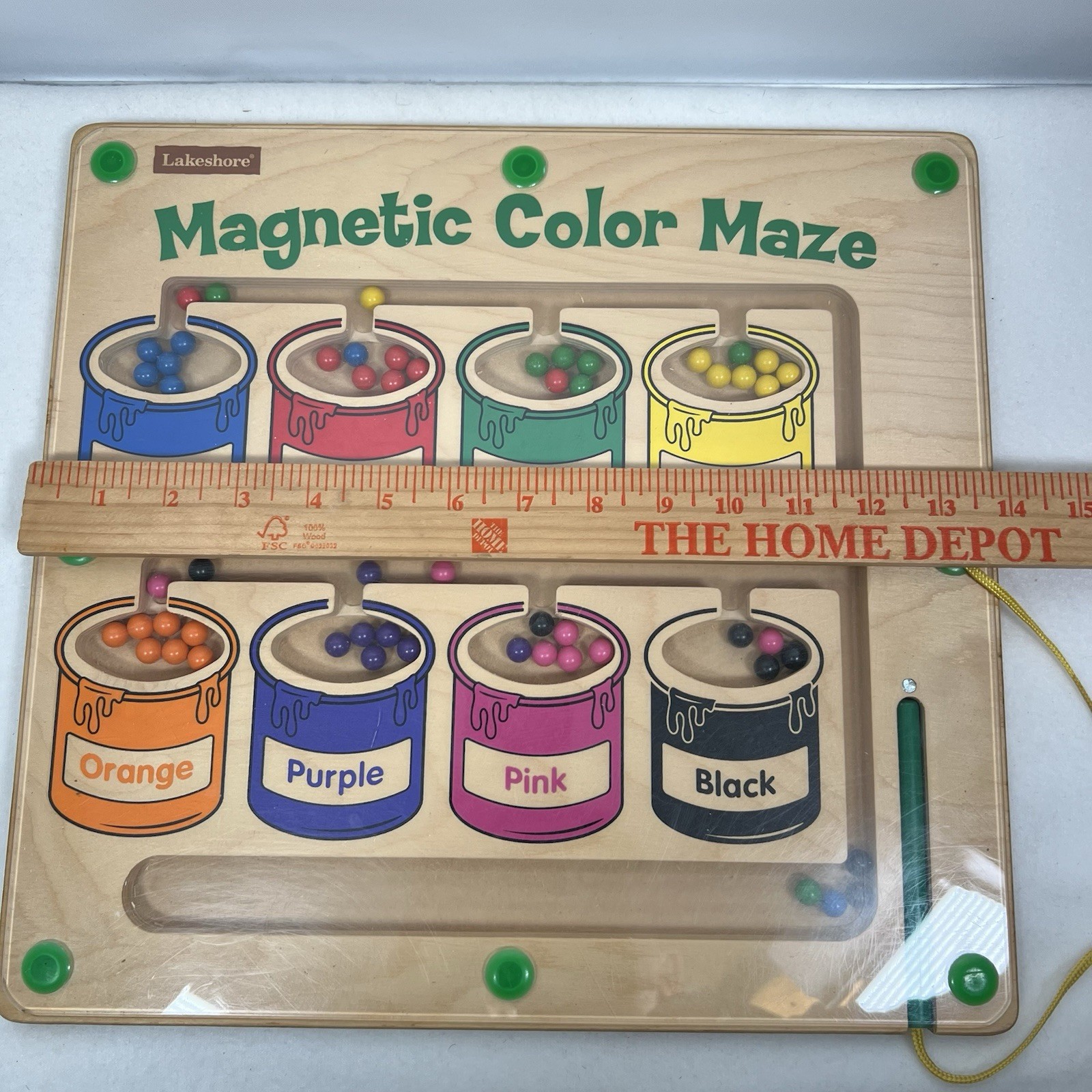 Lakeshore Magnetic Color Maze Sorting Matching Fine Motor Activity Tabletop Toy