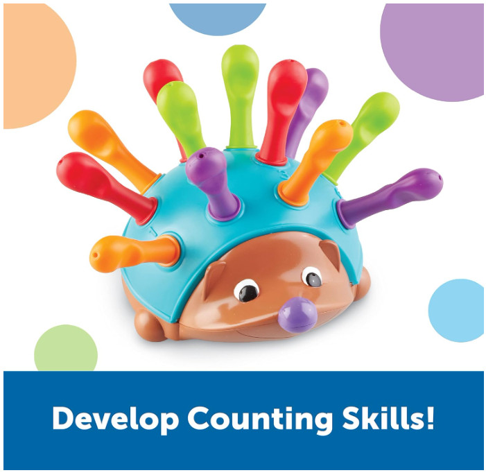 Learning Resources Spike Hedgehog: Montessori Toy for Fine Motor Development