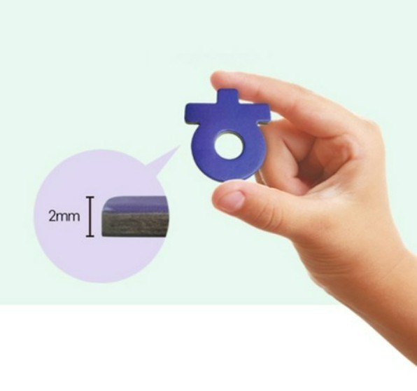 Hangeul Magnetic Play Set 53 Letters + 14 Word Cards Korean Learning Kit