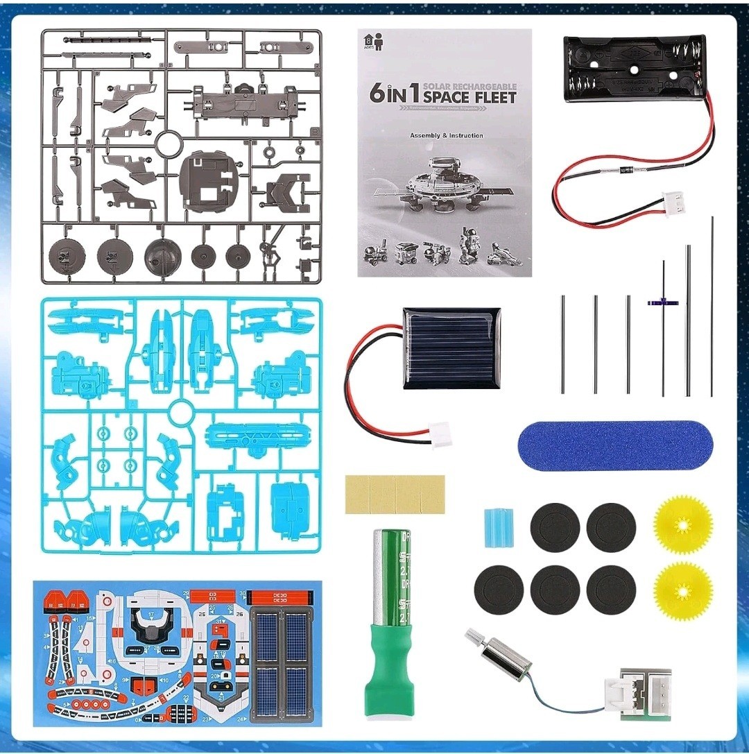 6-in-1 STEM Solar Robot Kit for Kids Educational Science New Sealed- Box Damage