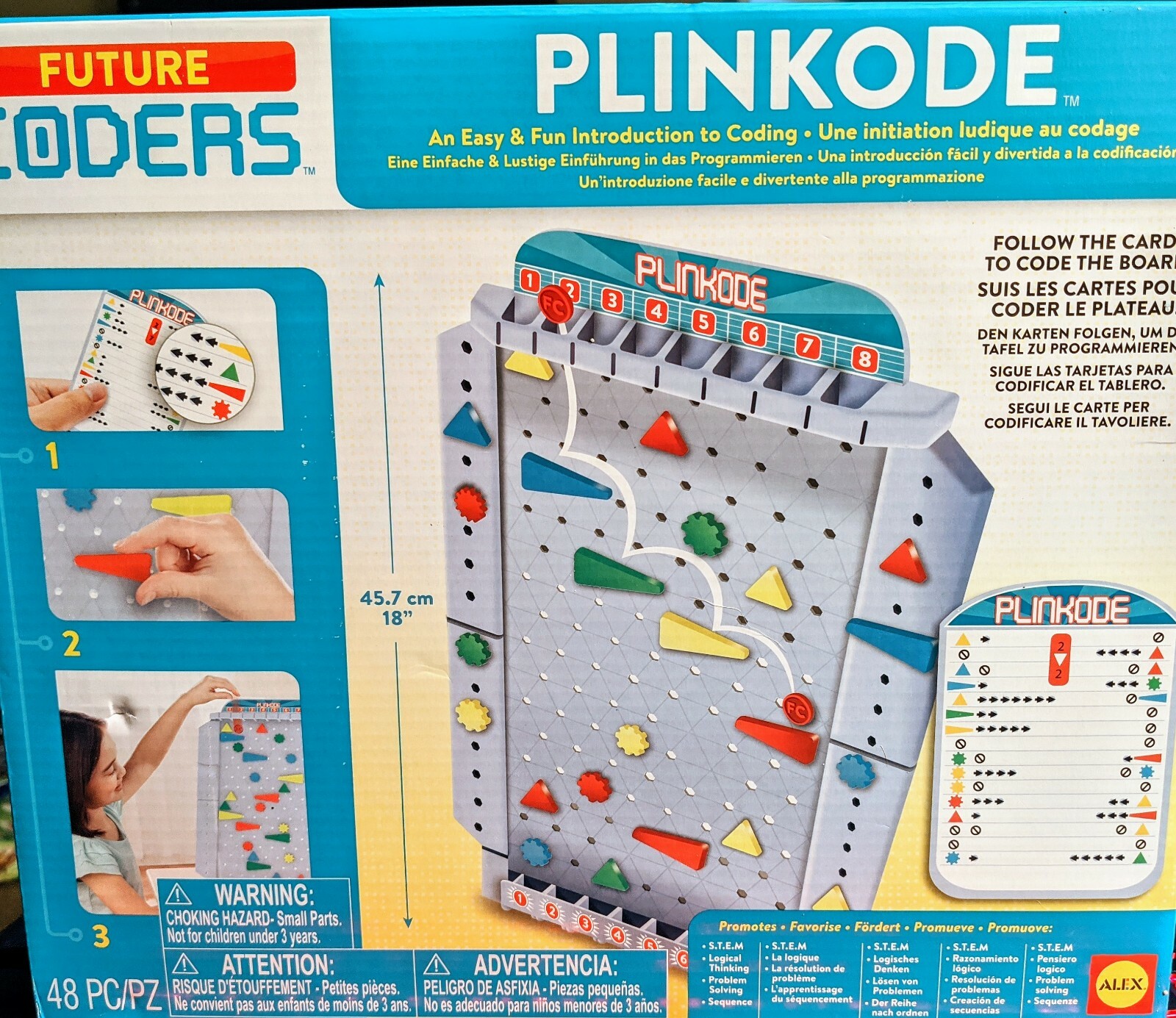 Alex Future Coders PLINKODE S.T.E.M. Learning Problem Solving Game 48pc