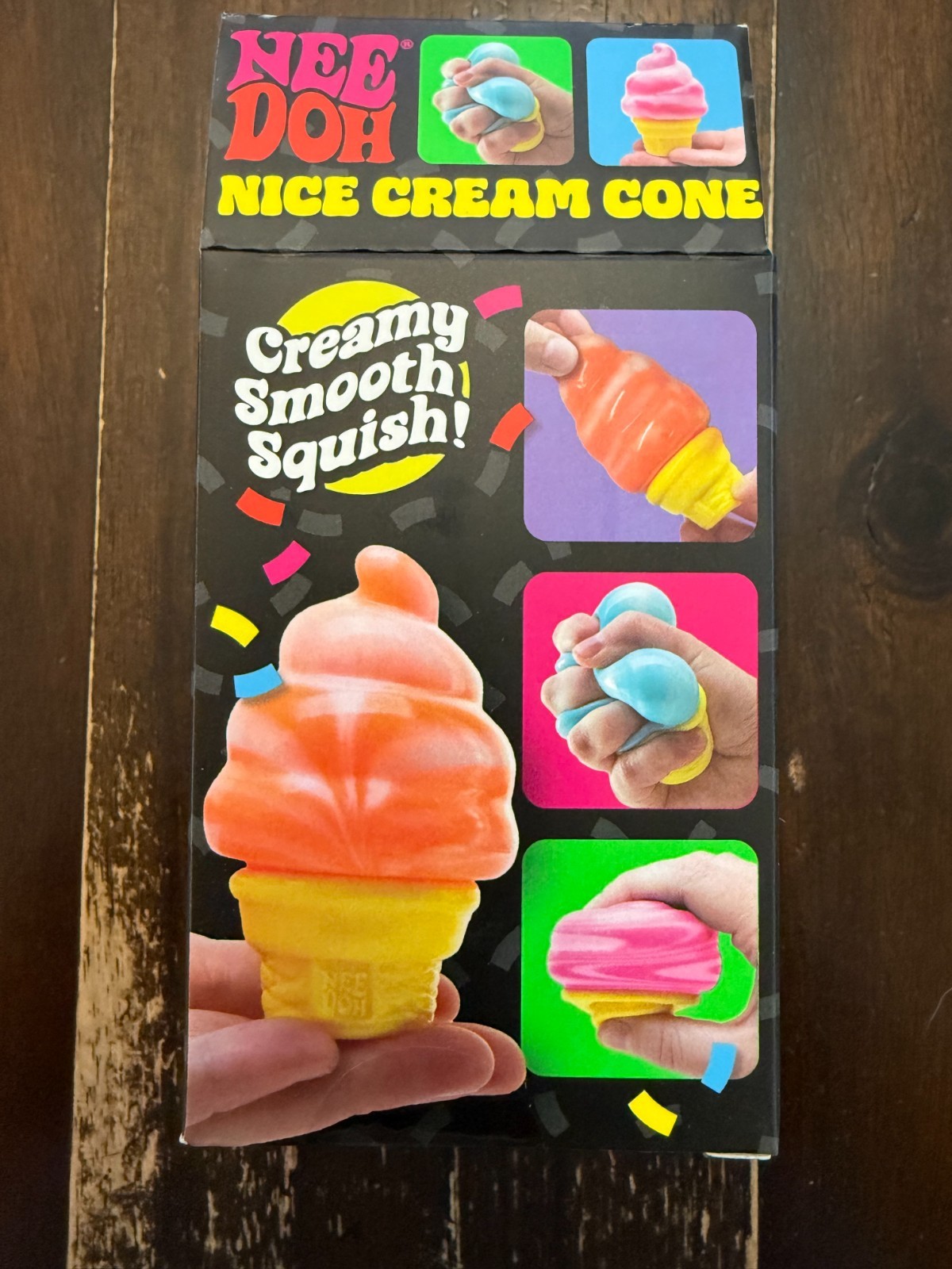 Pink Needoh Nice Cream Cone New in Box Ice Cream FAST SHIPPING Squish toy