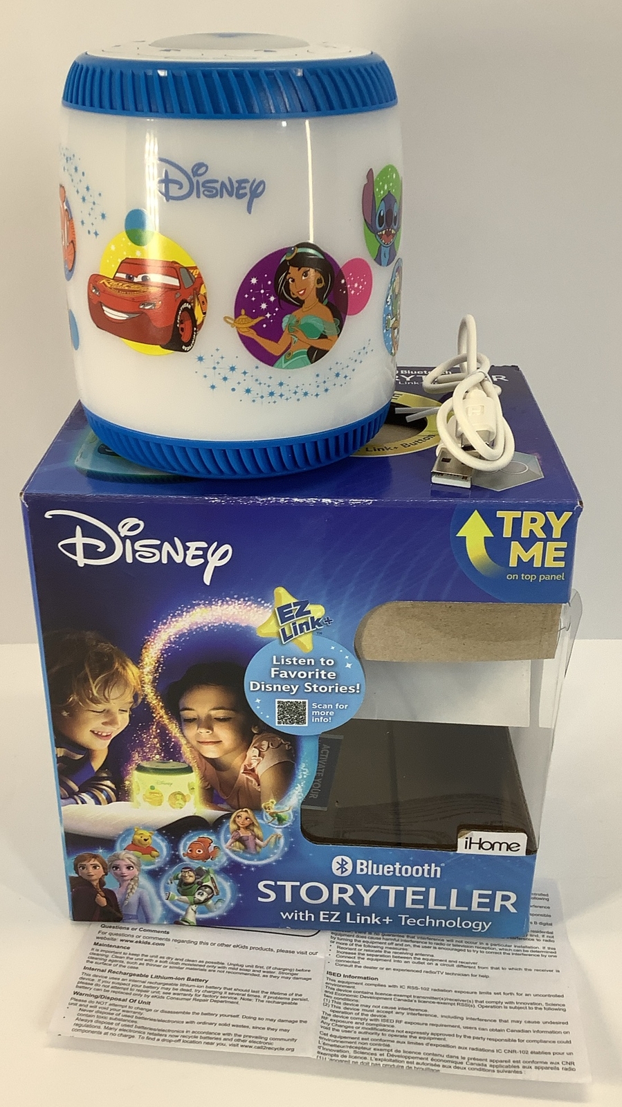 eKids – Disney Bluetooth Storyteller with EZ Link+ Technology – Preowned