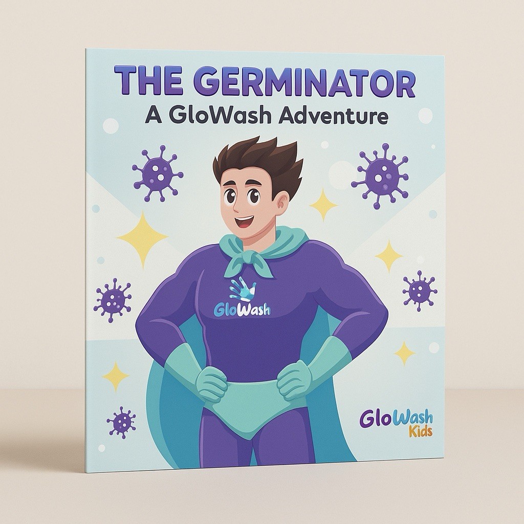 GloWash Kids Handwash Kit UV Lotion + Light Fun Germ Learning Set Made In 🇨🇦