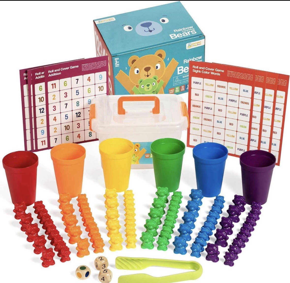Creative Rainbow Bear Learning Educational Learn Play Set Brand New Smarts