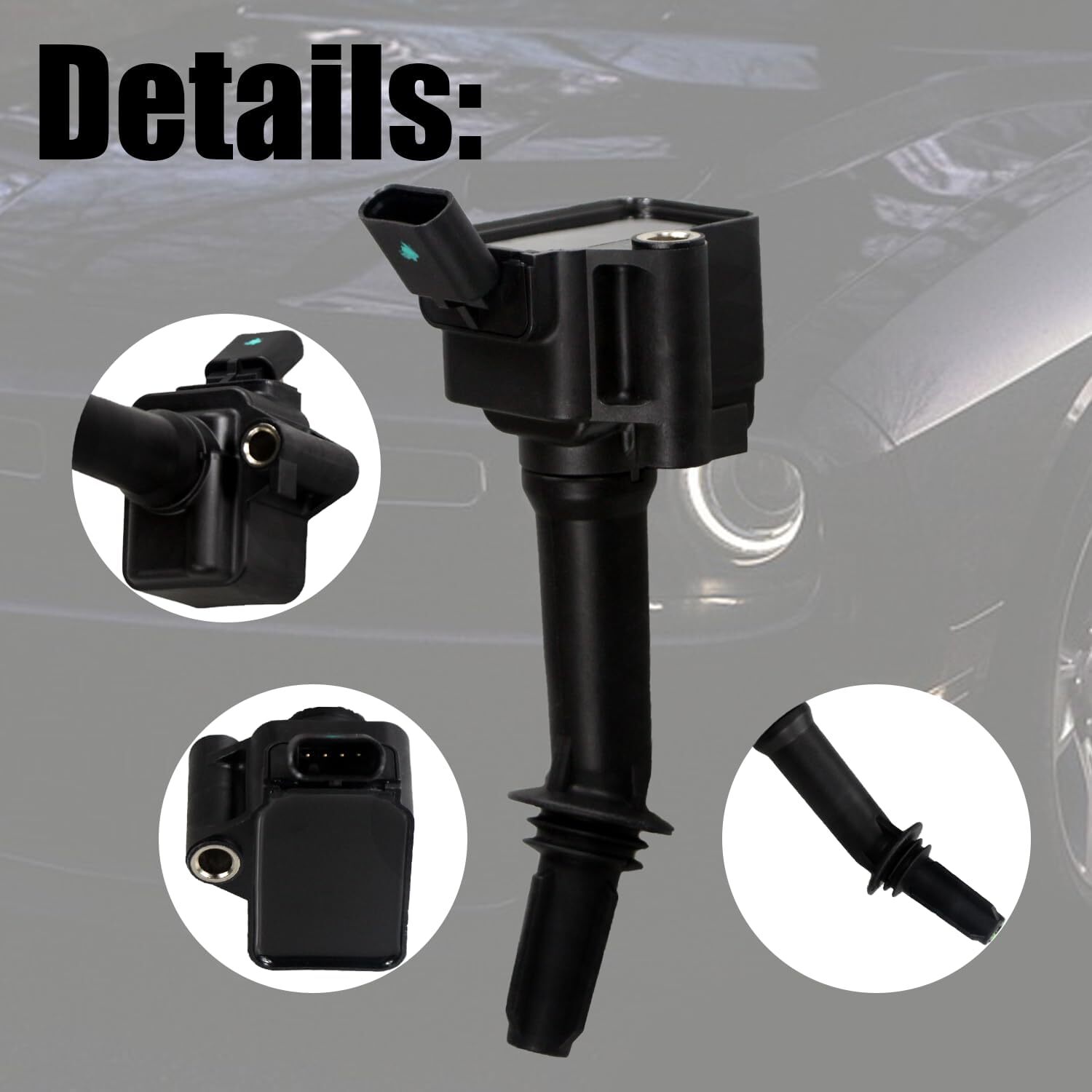 Ignition Coil Pack Set of 4 Compatible with Buick Encore Chevy Cruze Equinox