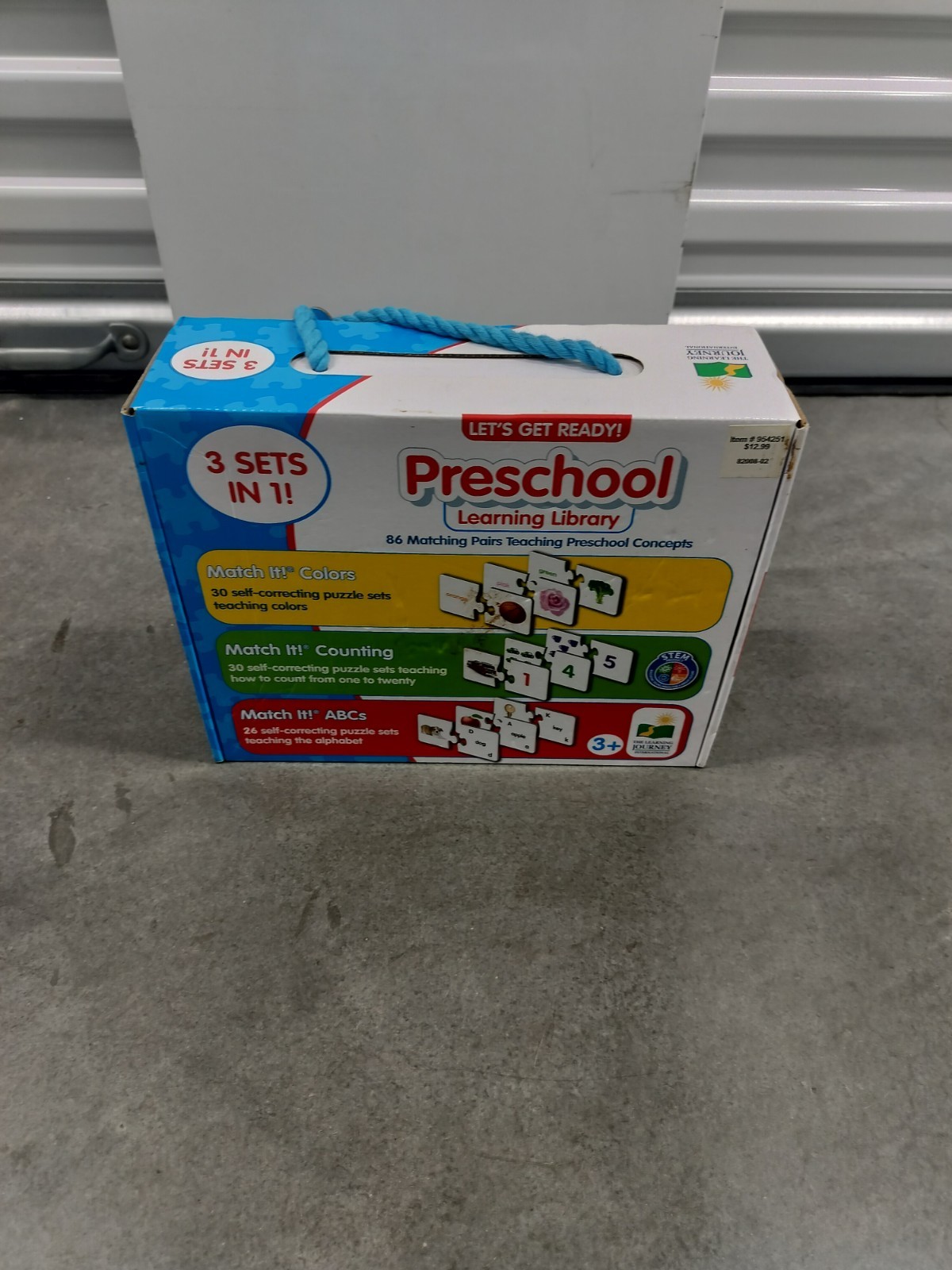 The Learning Journey Learning Library Preschool 3 Sets Cards Ages 3-6