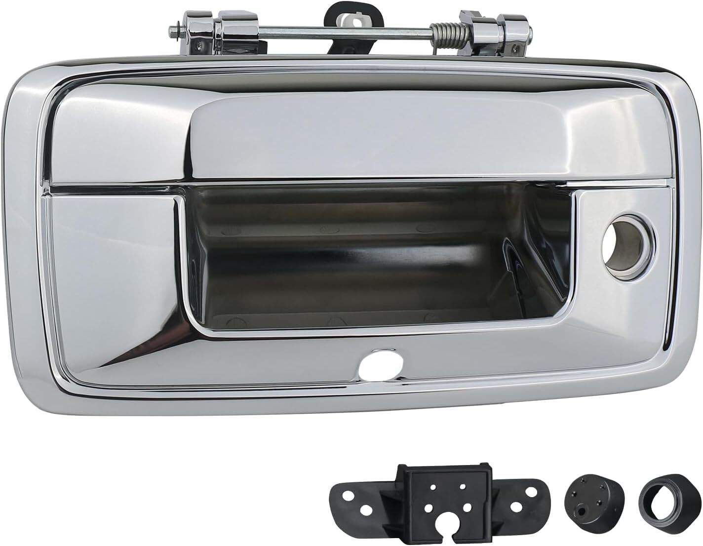 Tailgate Handle with Camera Hole Liftgate Latch Handle with Keyhole Chrome Fit