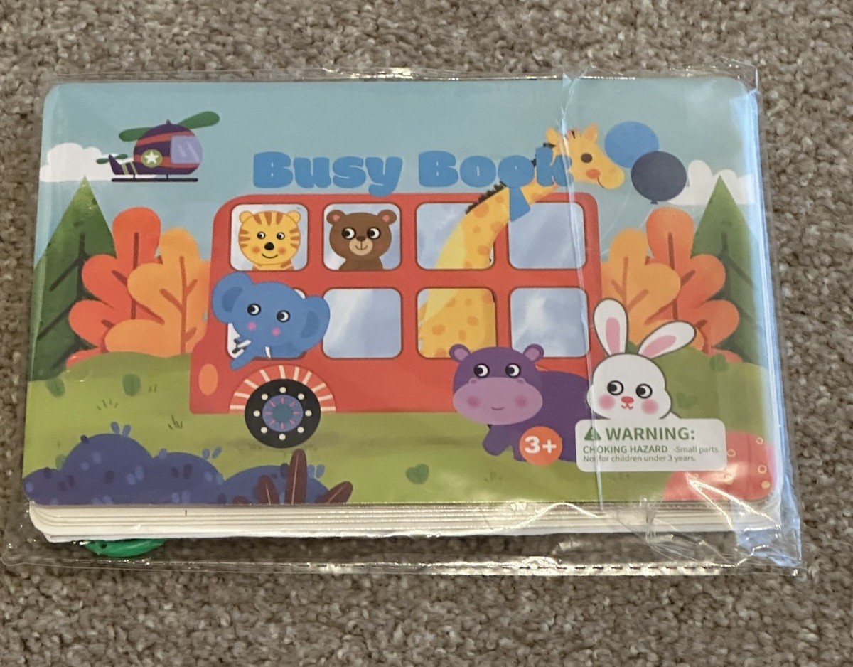Small Montessori Busy Book for Toddlers Themes Preschool- Animals