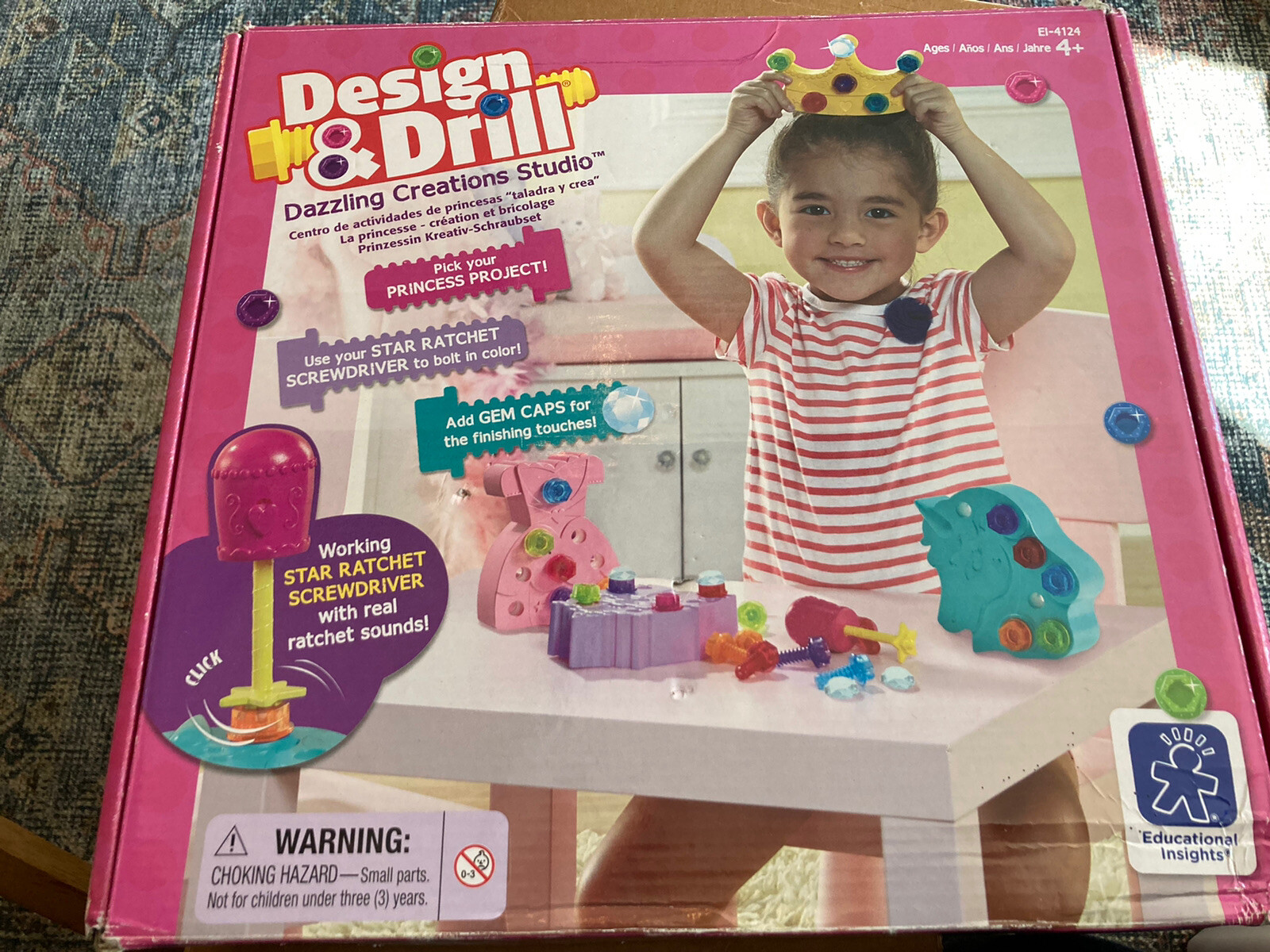 Educational Insights Design & Drill Dazzling Creations Studio Princess Unicorn