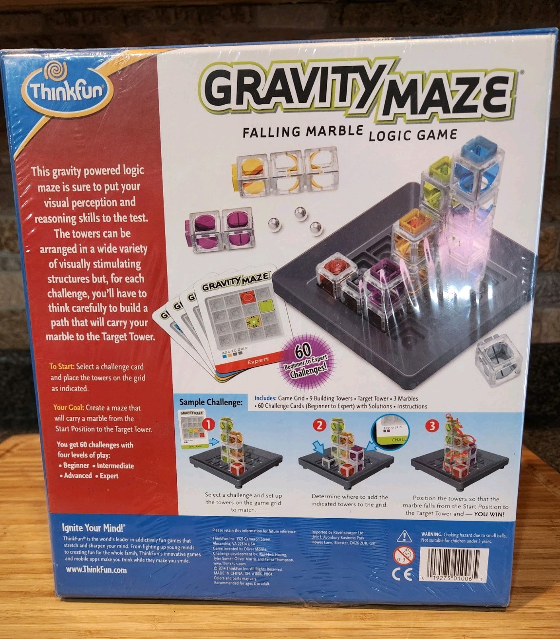 ThinkFun Gravity Maze Falling Marble Logic Game Stem Toy New Sealed