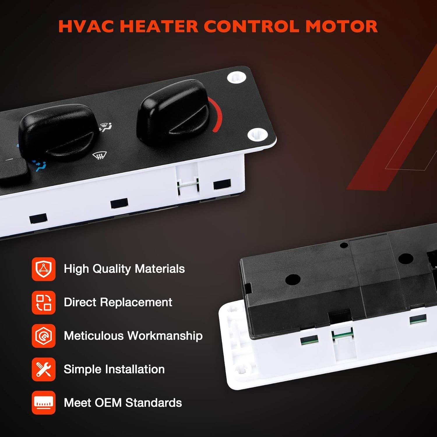 599-008 Front Climate Control Module A/C Heater Air Conditioning Panel,