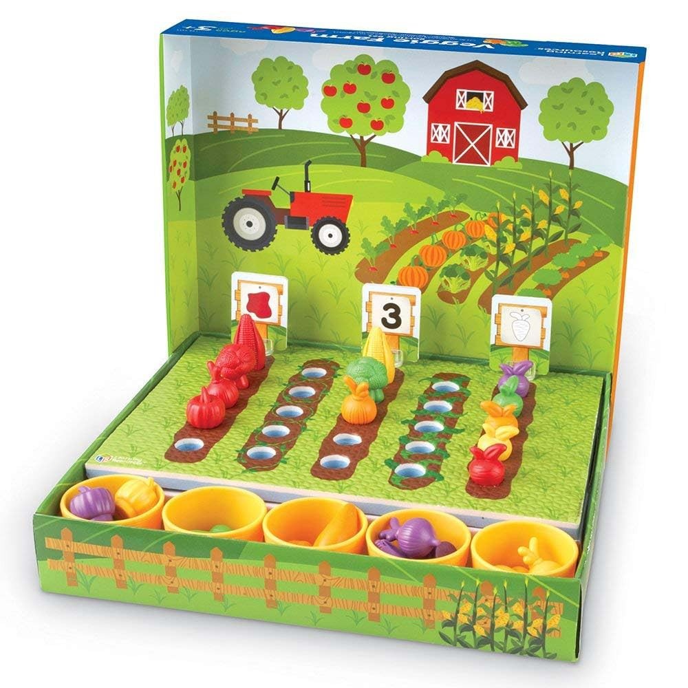 Learning Resources Veggie Farm Sorting Set 46 Piece Color Recognition Toy
