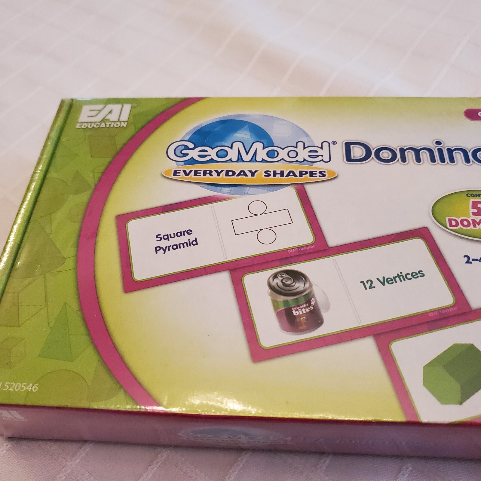 NEW Educational Eai Geomodel Dominoes School Learn Class 2014 3d Shapes Child