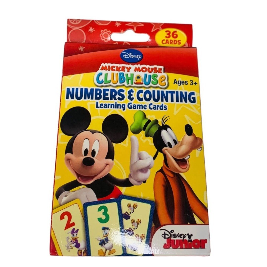 Disney Junior Mickey Mouse Numbers Counting Learning Game Flash Cards 36 cards
