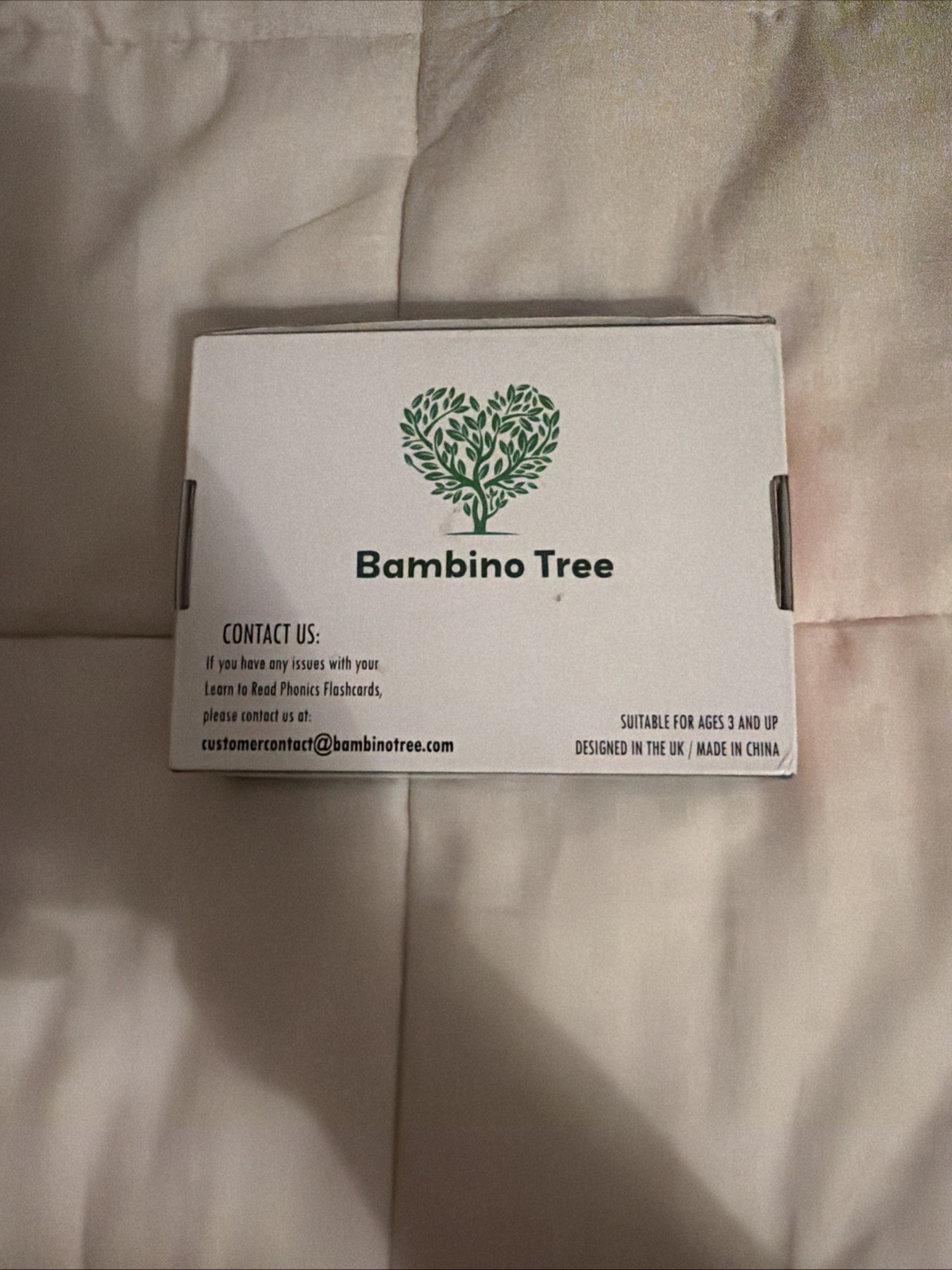 Learn to Read Phonics Flash Cards Bambino Tree Reading Homeschool Set
