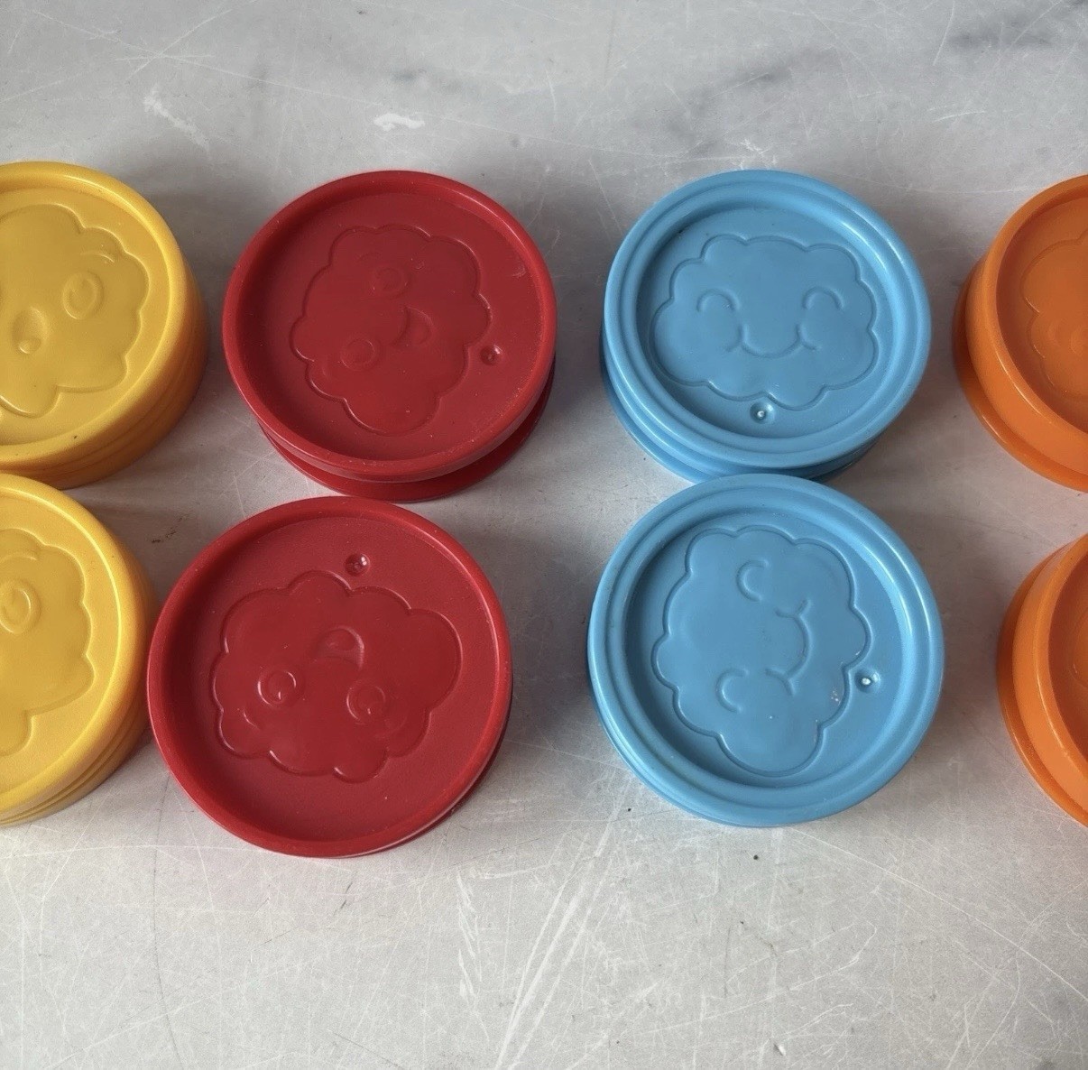 Leap Frog Pick Up Count Vacuum Replacement 10 Dust Pieces Parts Coins Colorful