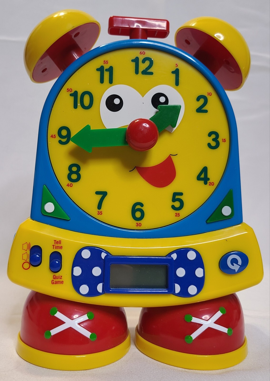 Vintage The Learning Journey Telly the Teaching Time Clock FUN! Tested WORKS