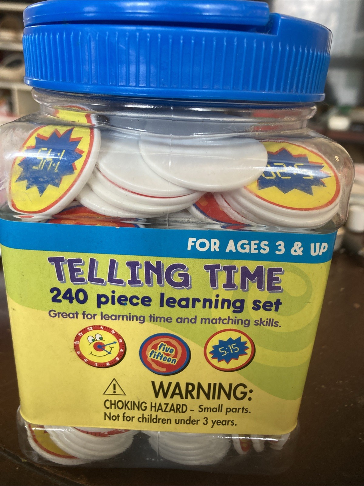 Telling Time 240 Piece Learning Set – Paper Magic Grp – Complete