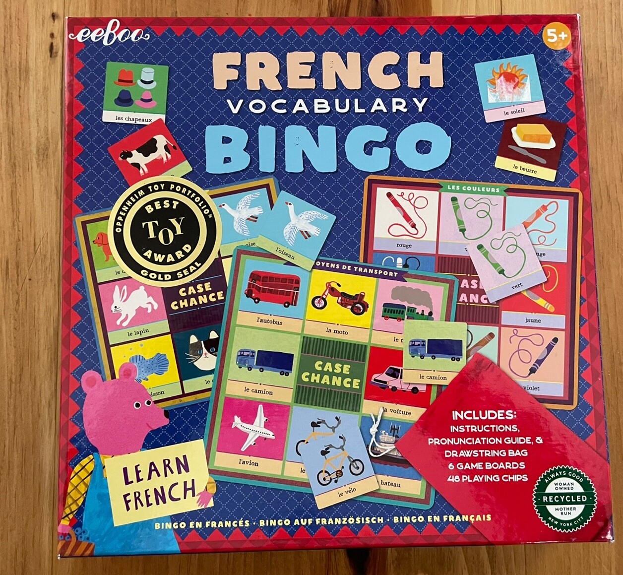 New eeBoo: French Bingo Vocabulary Game, 2 to 6 Players