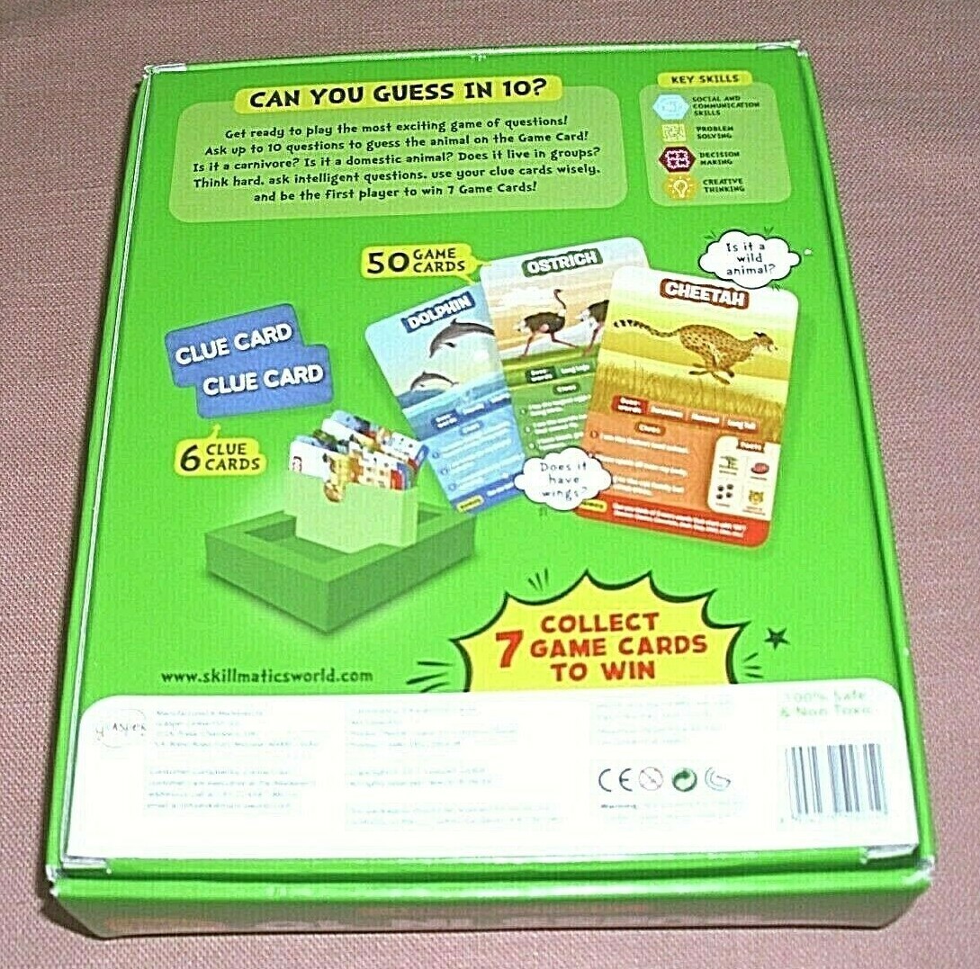 Skillmatics Guess in 10 Animal Planet – Card Game of Smart Questions for Kids
