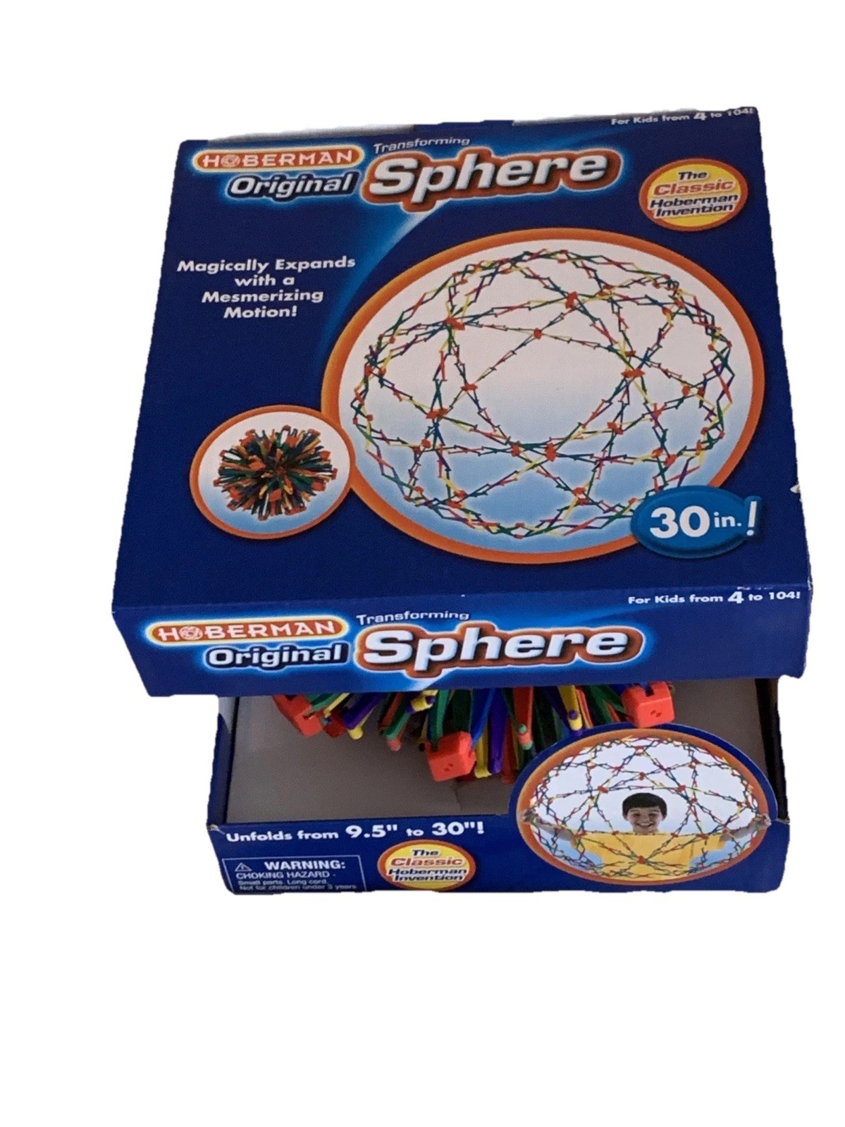 Hoberman Original Transforming Sphere Lg Rainbow Colorful Creative 9.5 – 30″ New