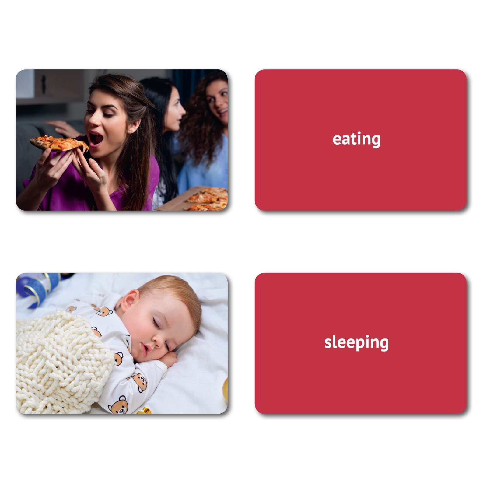 Language Flash Card Set | 200 Language Photo Cards |