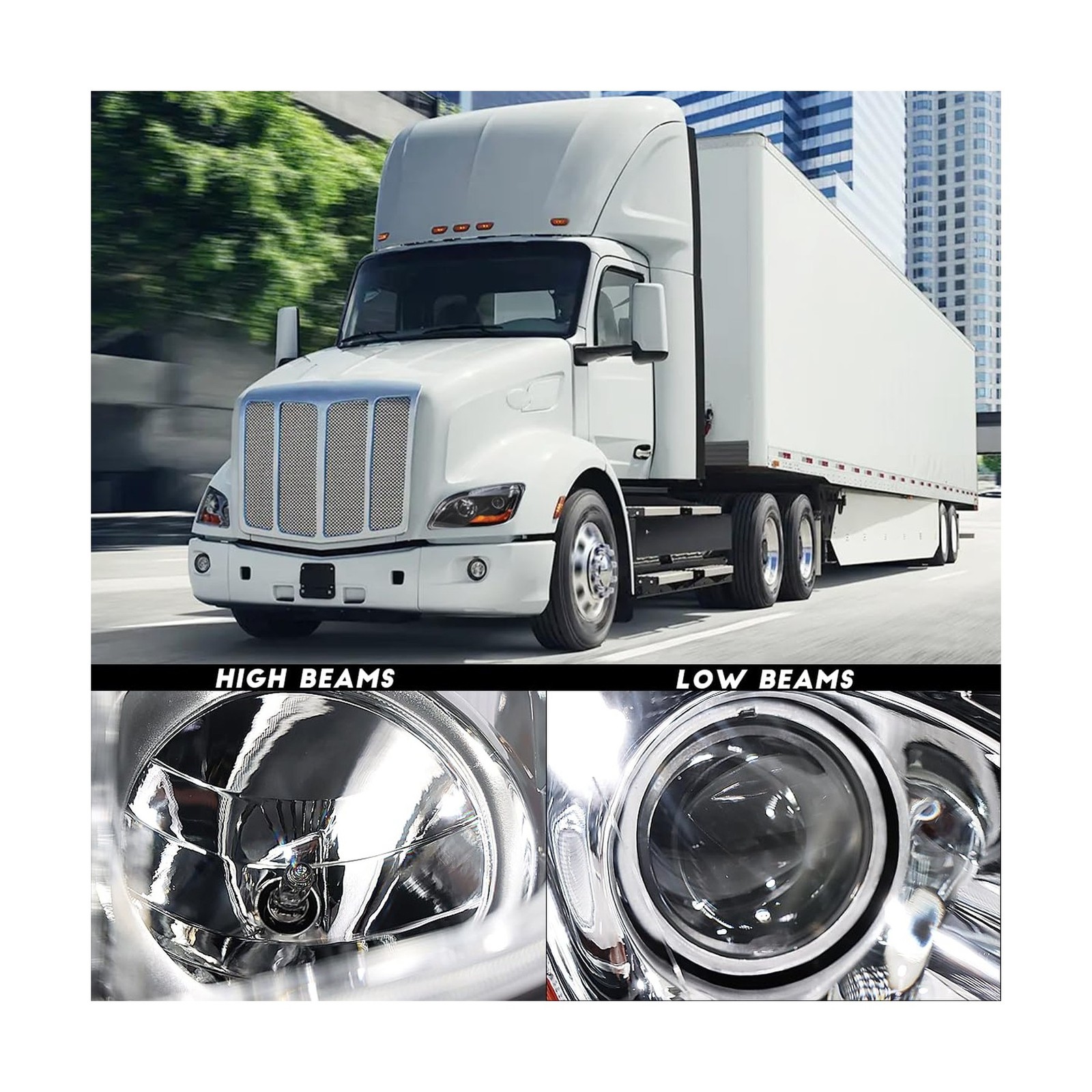 Fit for 2011-2023 Peterbilt 579 587 Class 8 Truck Projector Headlight Headlam…