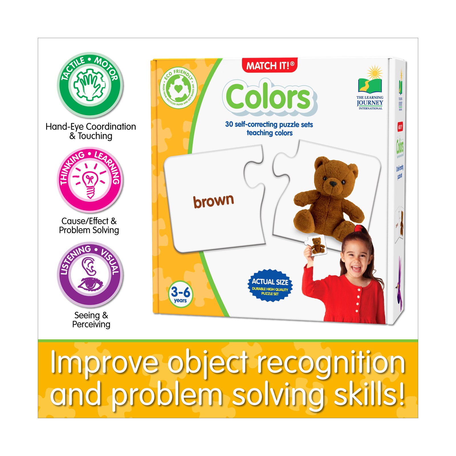 New – The Learning Journey Match It! – Colors – Ages 3-6 | 1+ players