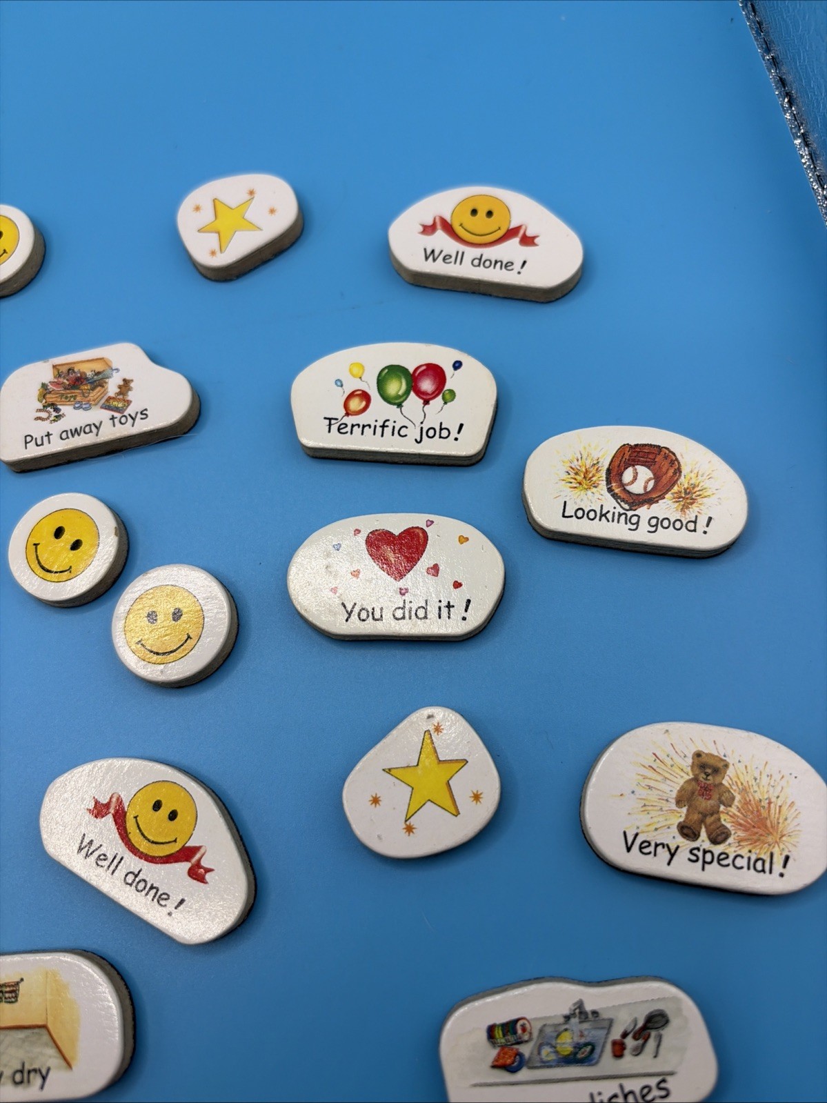 Reward Behavior Chart Magnets Lot Classroom Chore Incentive Smiley Star Teacher