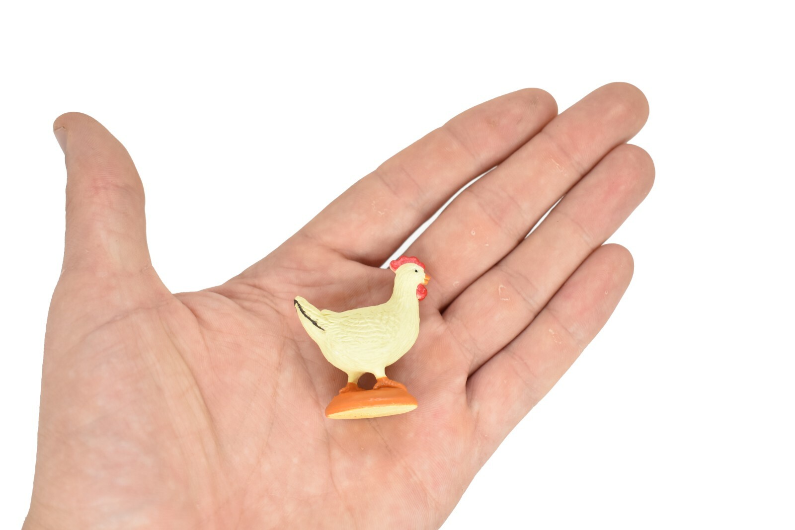 Chicken, Rooster Realistic Toy Model Plastic Replica Barn Farm Animal, 2″