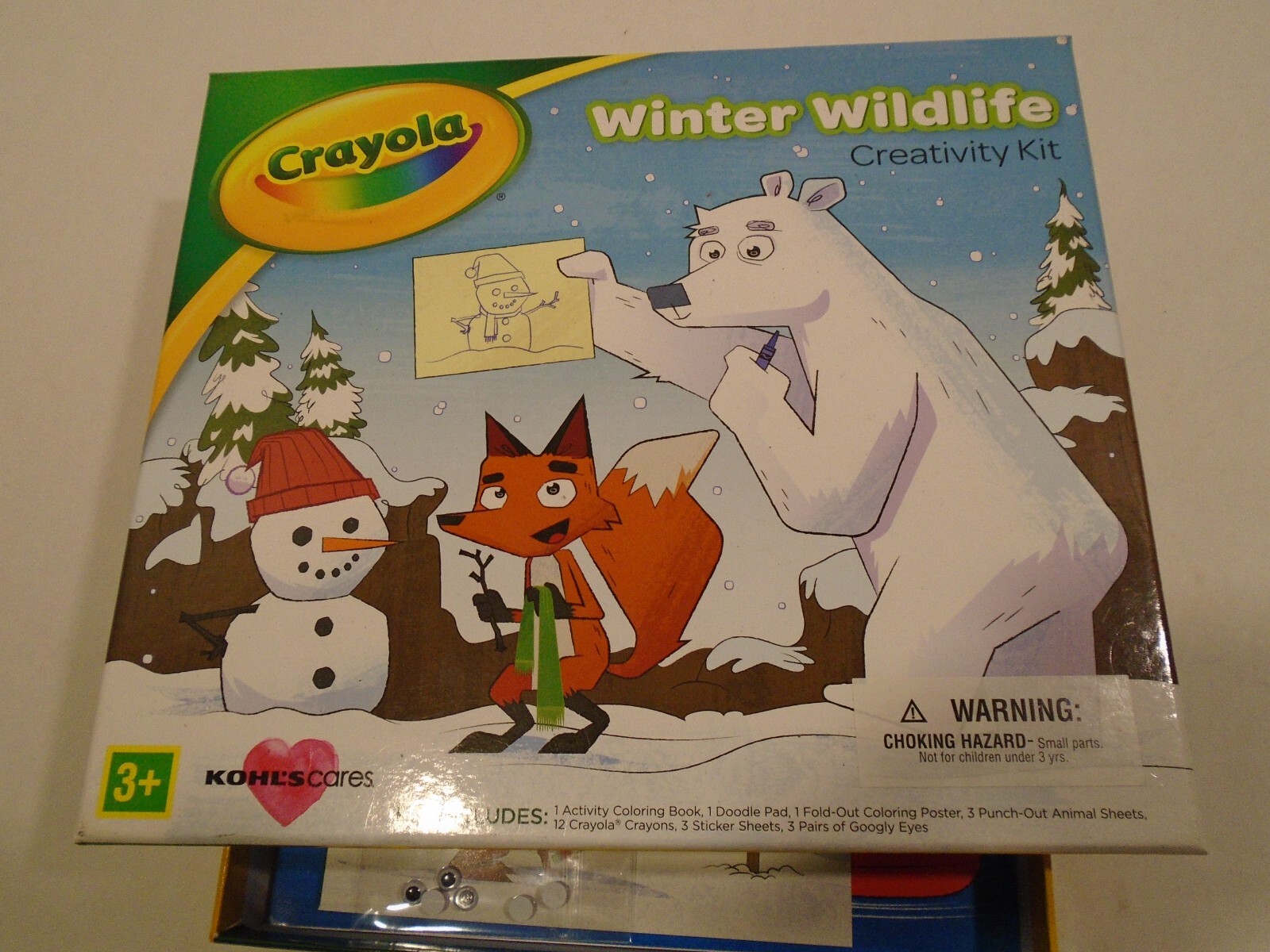 Craft Kit Winter Wildlife Crayola Stickers ,pad, Coloring book, crayons plus