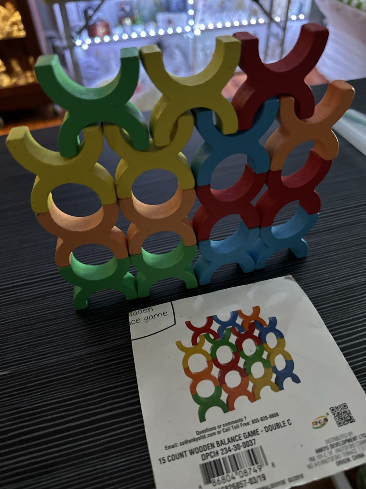 Educational 15 Piece Wood Balancing Game/Puzzle