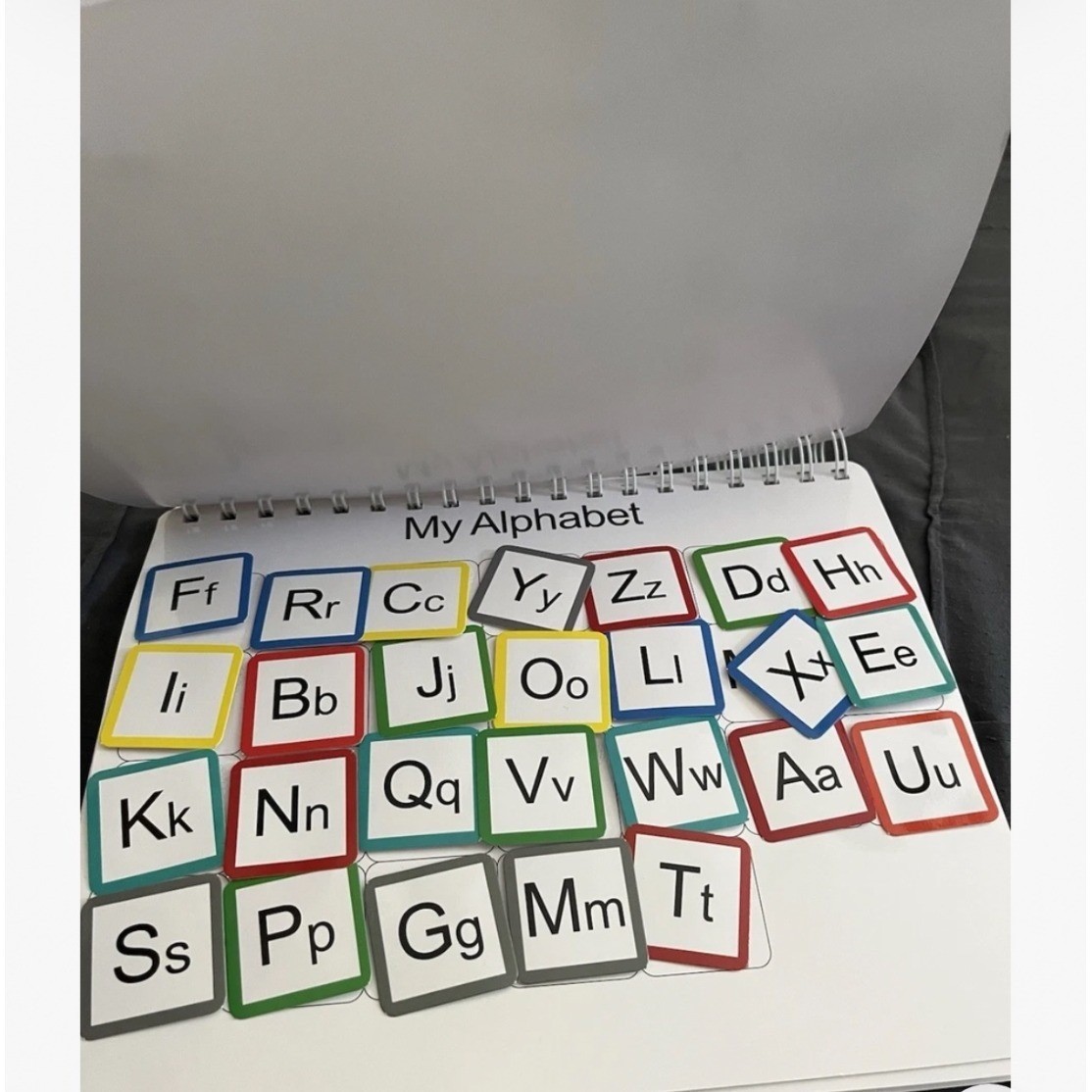 HAN-MM Montessori Preschool Busy Book Kids Learning Toy Colors Shapes Alphabet