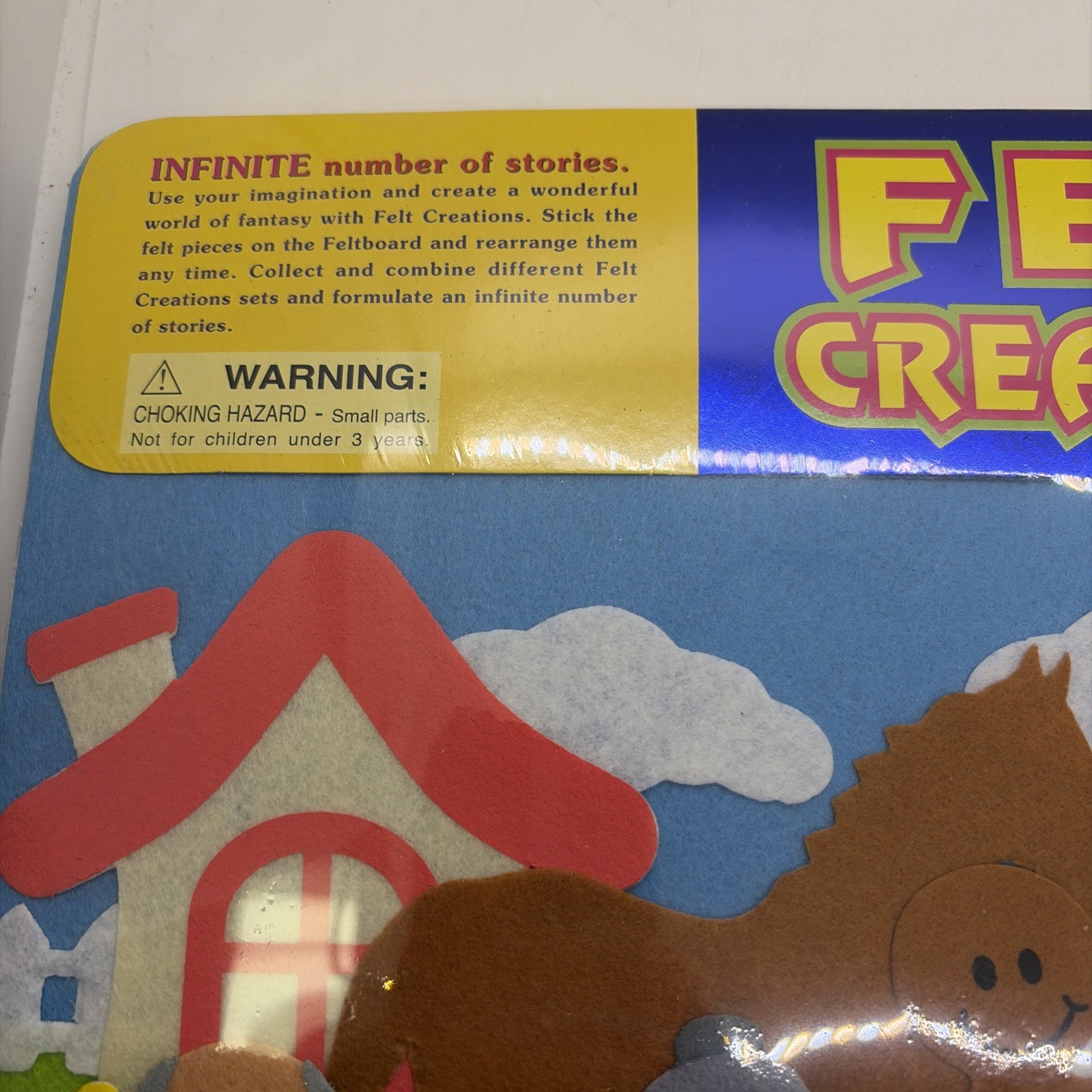 Felt Creations Gingerbread Man Story Board Hard to Find NEW/Unopened
