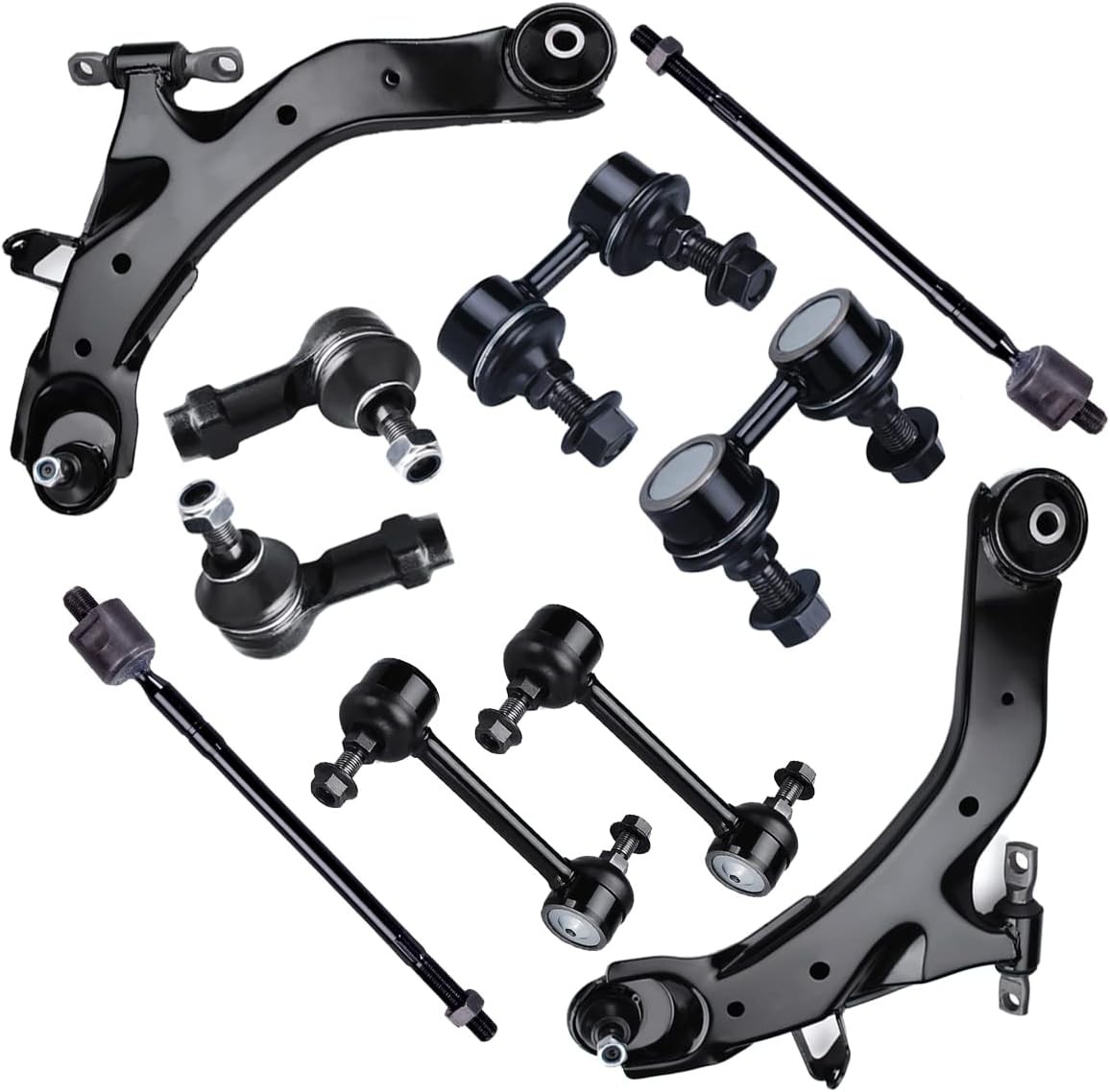 10pc Front Lower Control Arm Kit for Hyundai Elantra 2001-2006, Suspension Lower