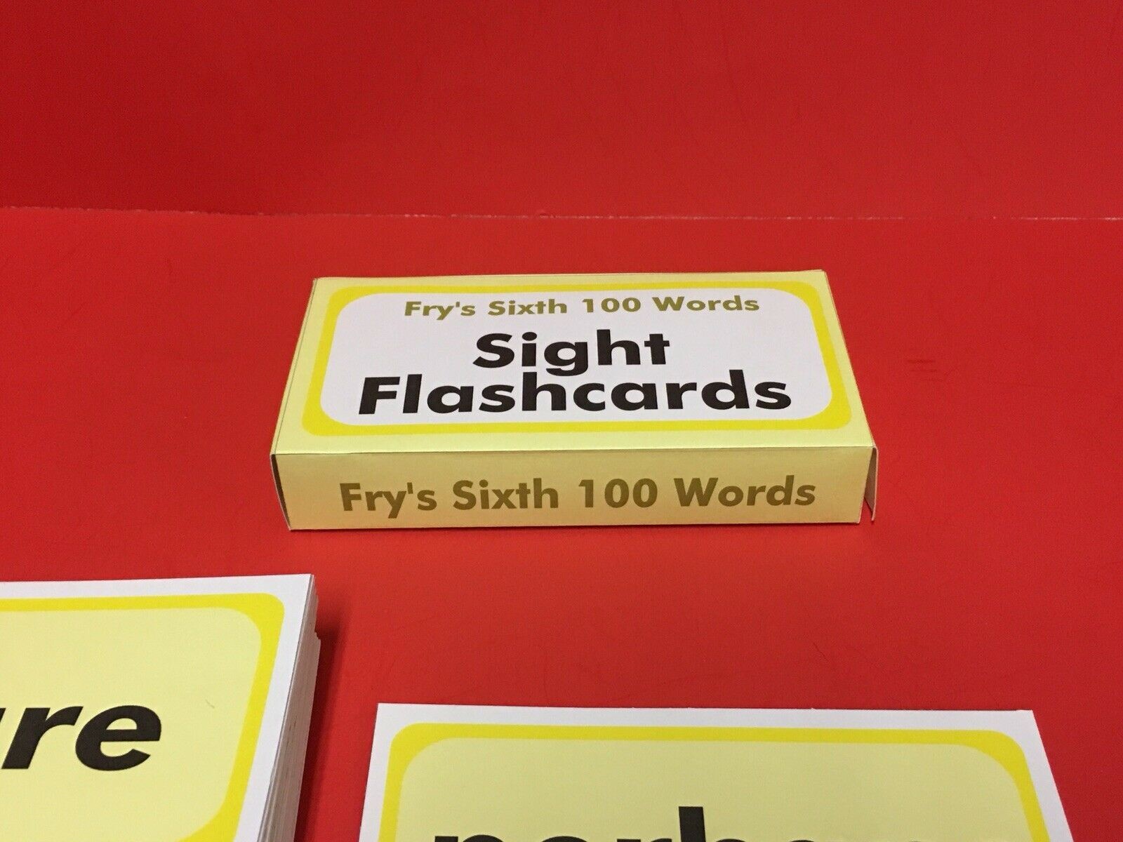 Fry’s Sixth Hundred Words – PRINTED & UNCUT – Sight Word Flash Cards