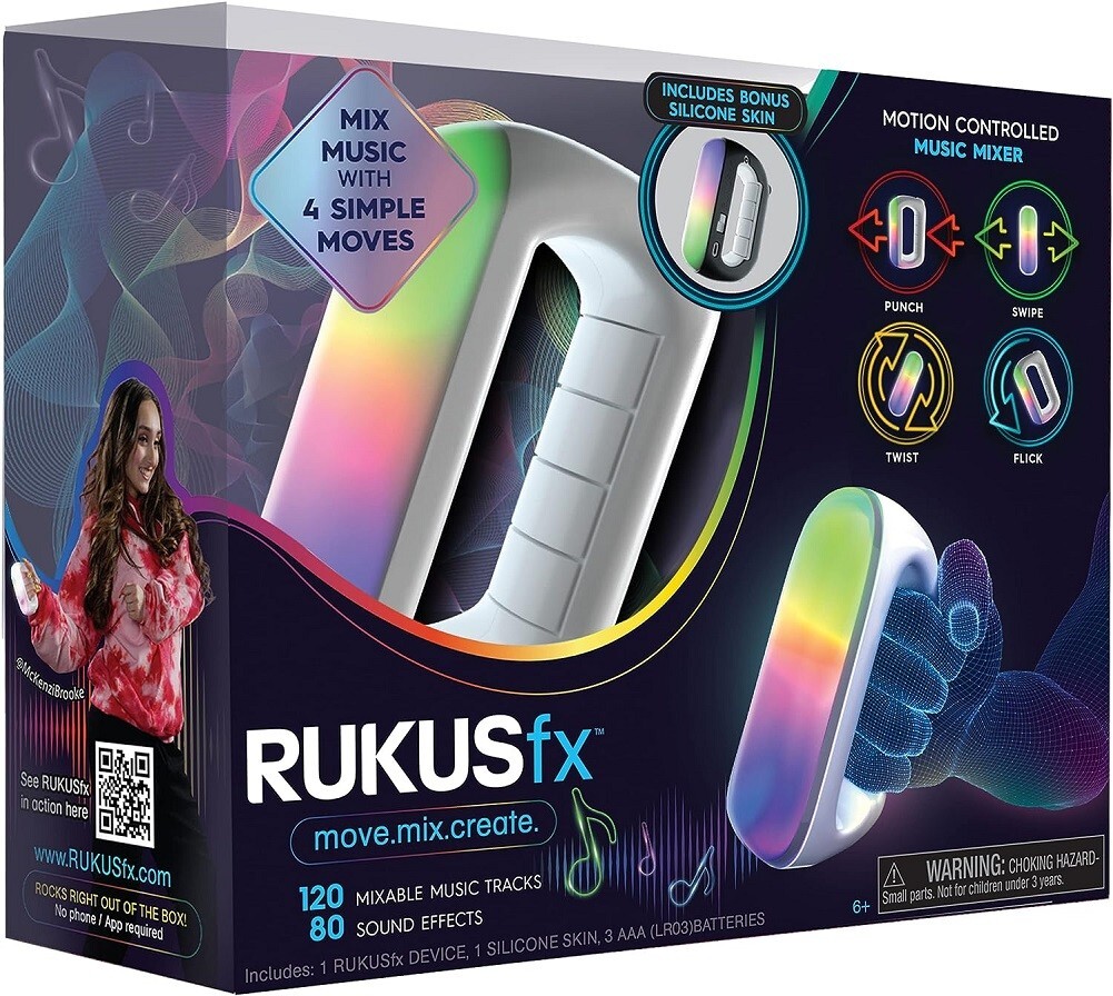 RUKUS Just Play Motion-Controlled Music Mixer, Lights and Sounds Multicolor