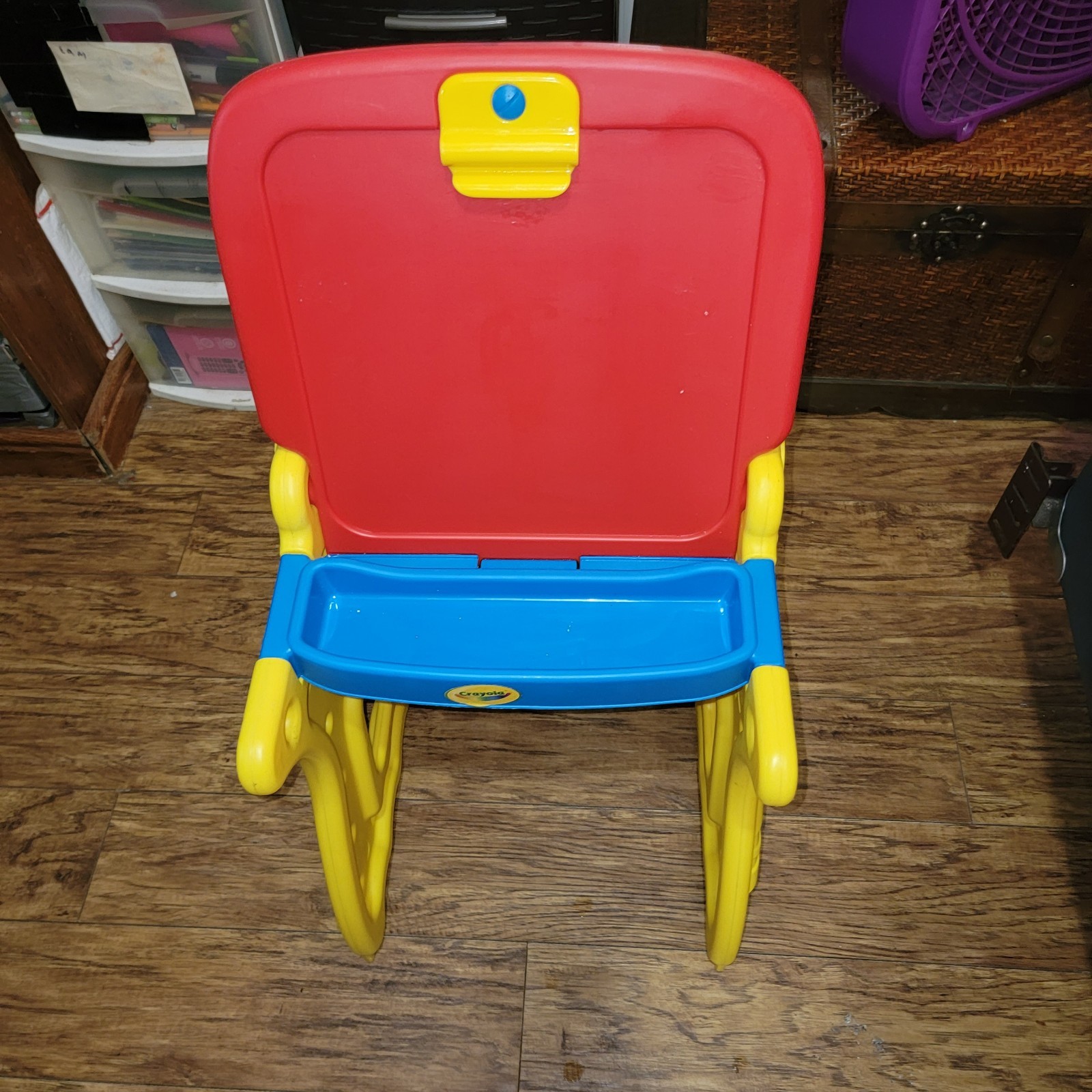 Playschool Desk with Chalk Board Set for Kids All Ages Preschool Learning