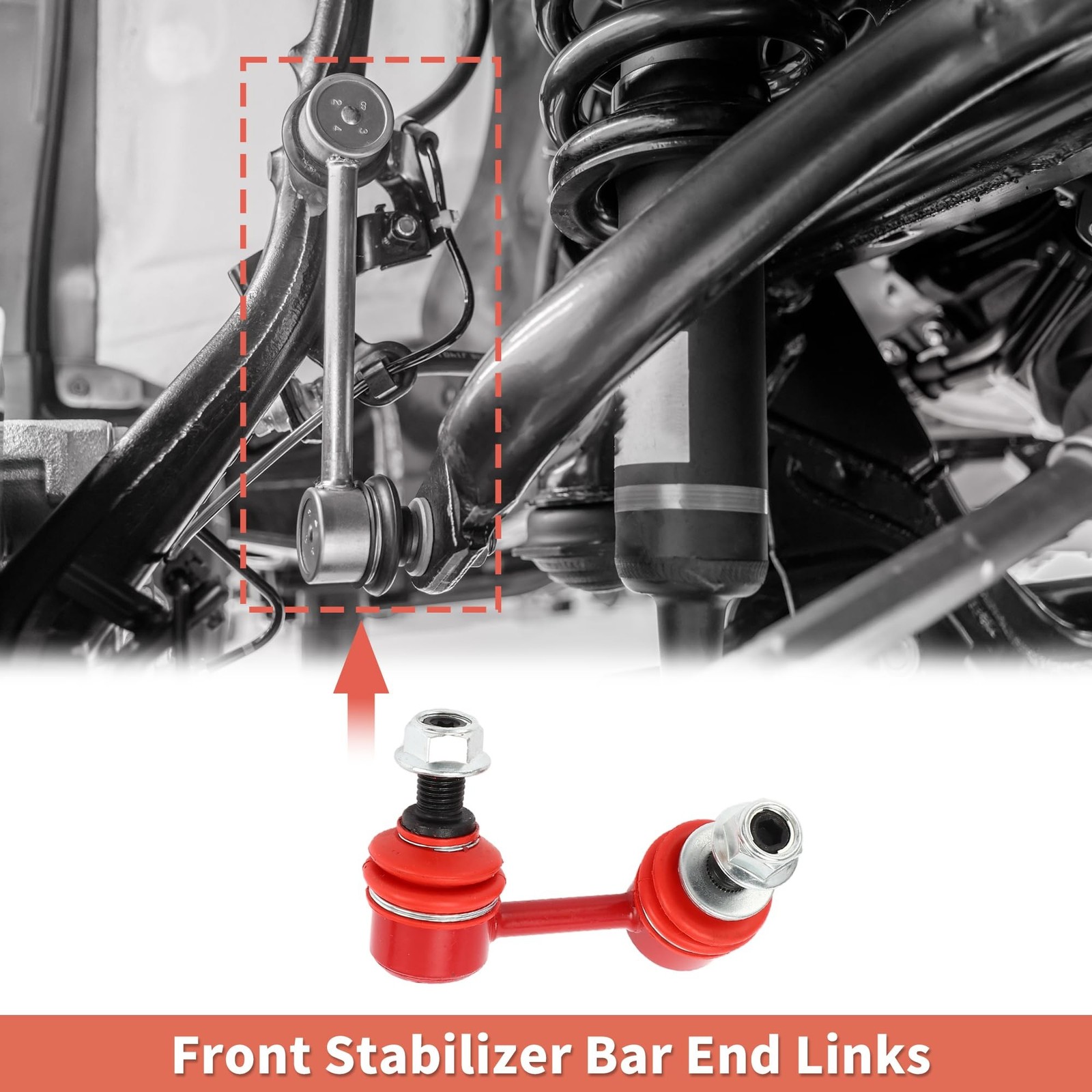 X AUTOHAUX 2 Pcs Front Sway Bar Links Stabilizer Link Kit for Toyota Tacoma 2…