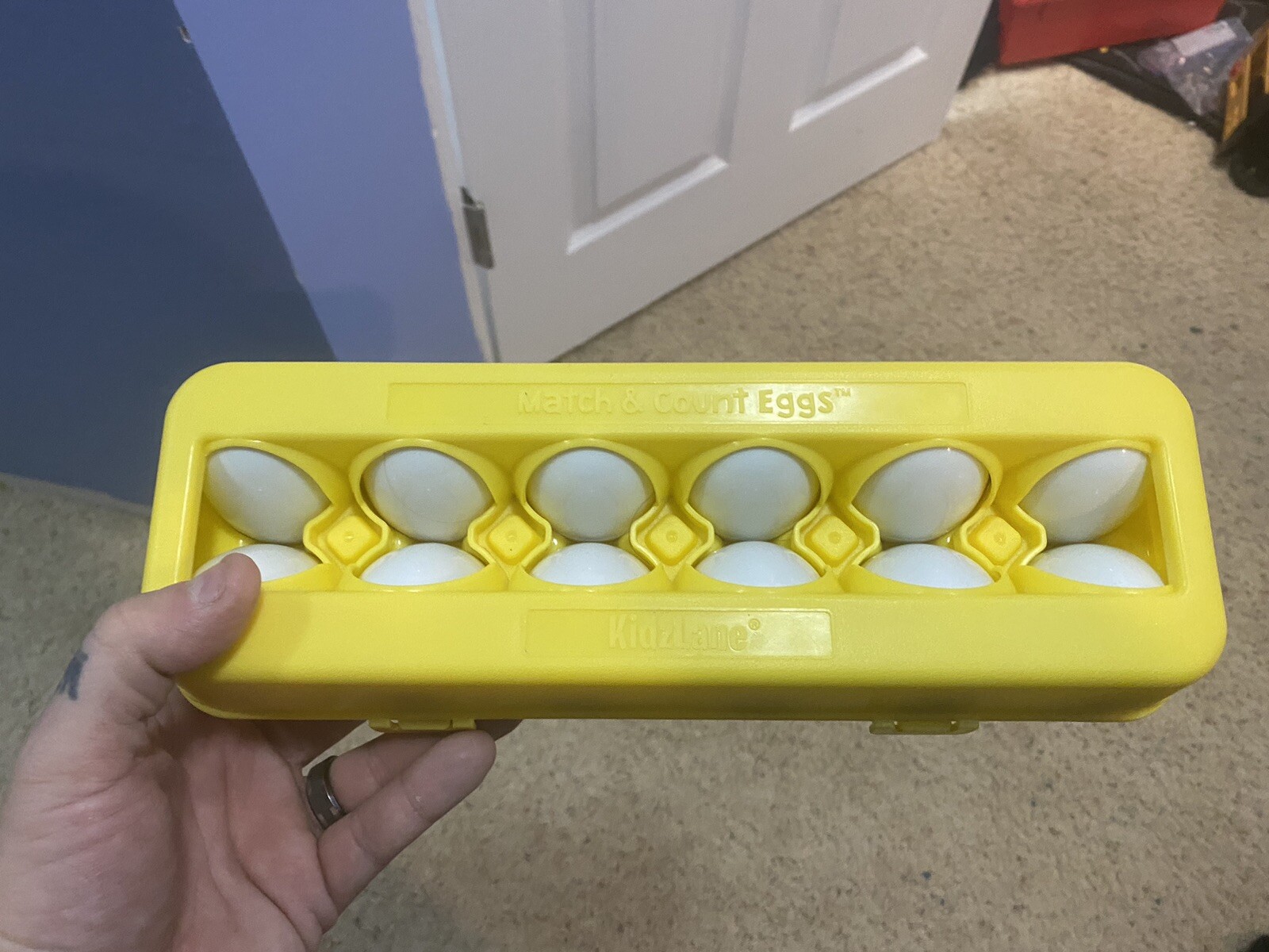 Kidzlane Match And Count egg carton toy for toddlers educational learning toy